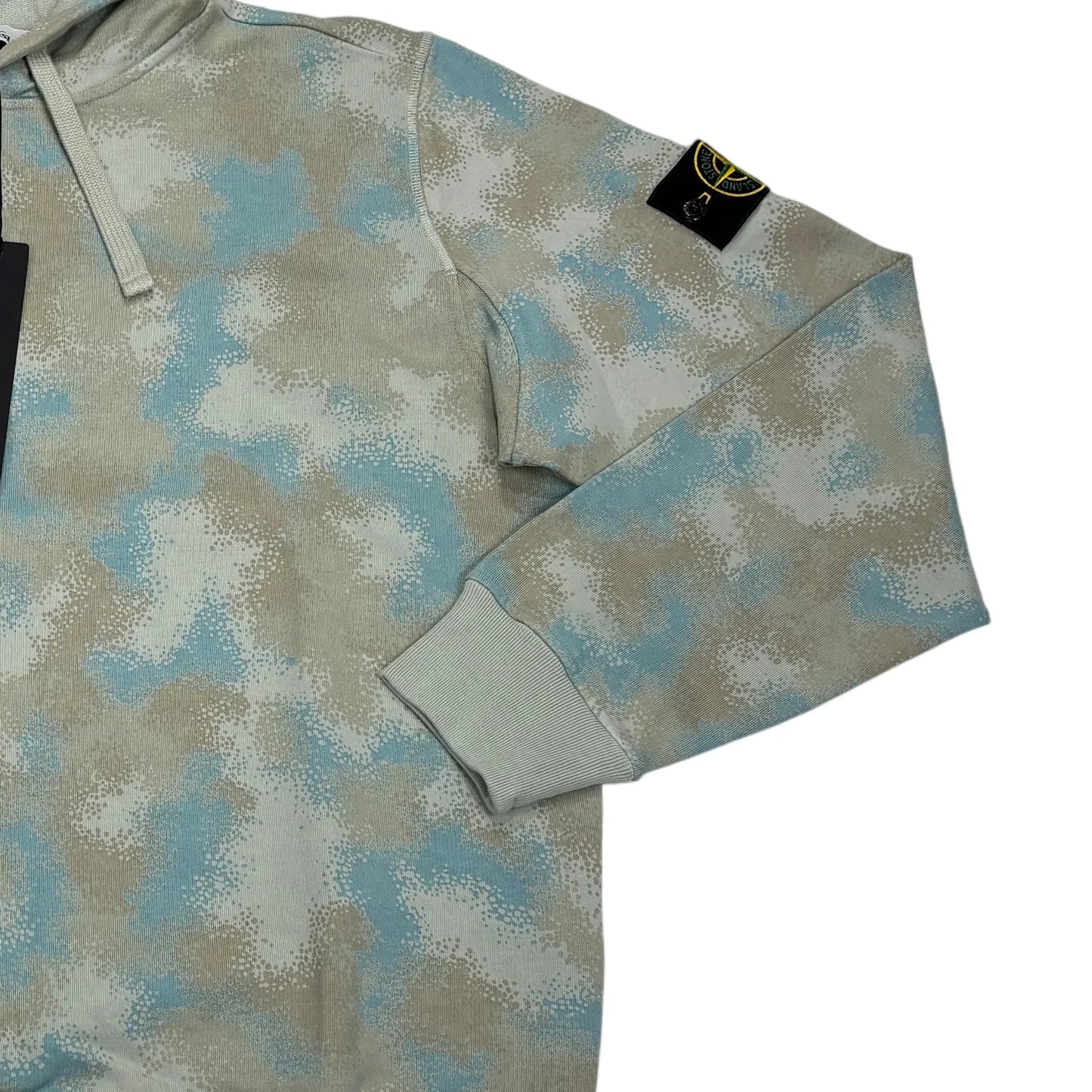 Stone Island Dove Grey Camo Devore Hoodie