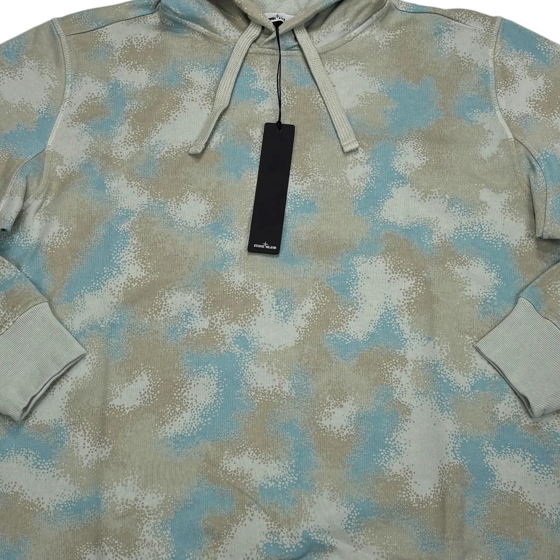 Stone Island Dove Grey Camo Devore Hoodie