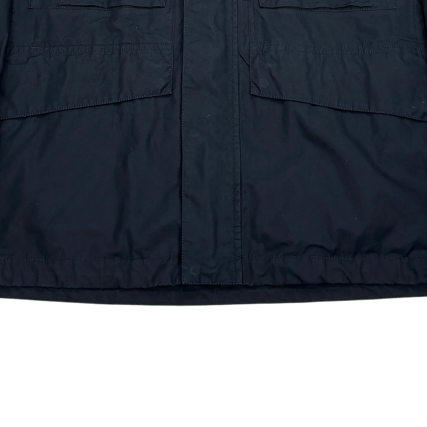 Stone Island Navy Blue with Hidden Hood Jacket