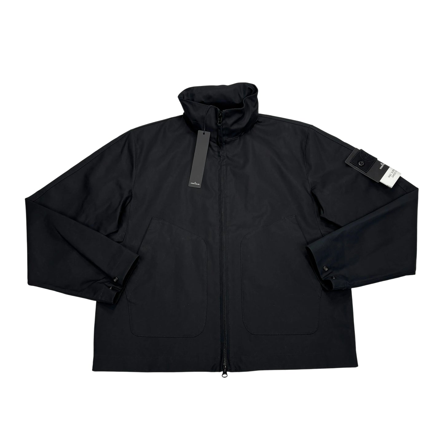 Stone Island Black Mac Supima 2L Ghost Piece Jacket