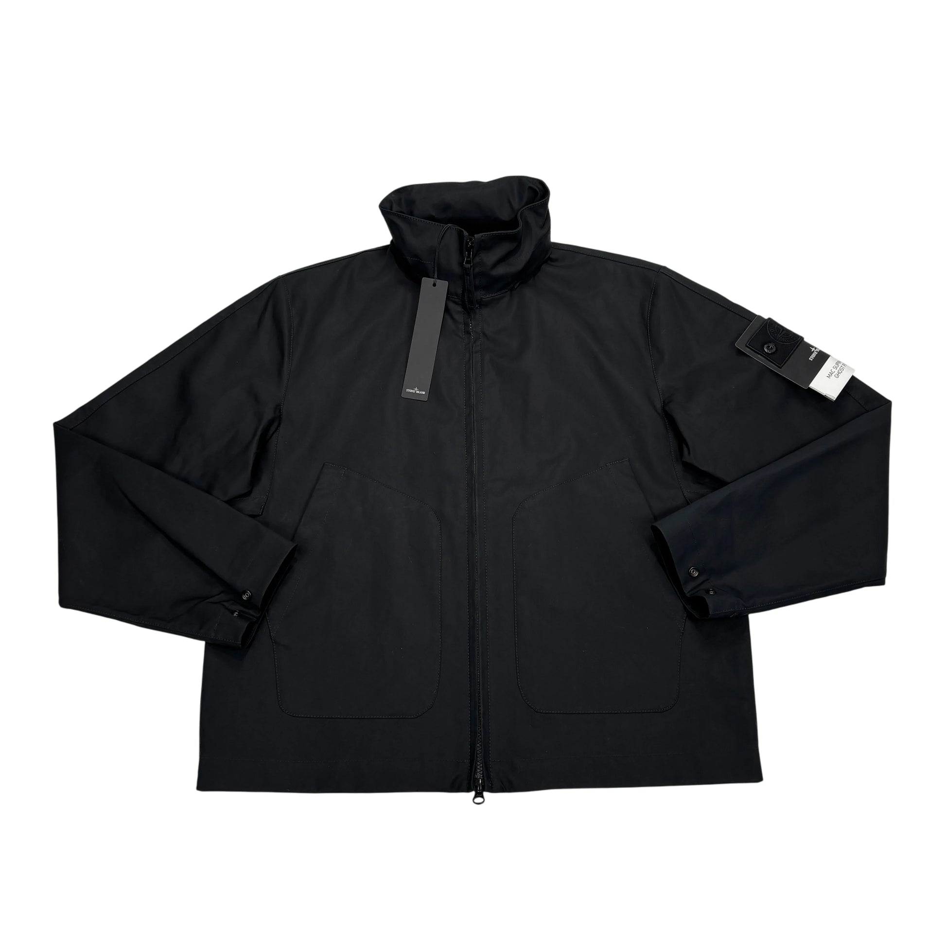 Stone Island Black Mac Supima 2L Ghost Piece Jacket