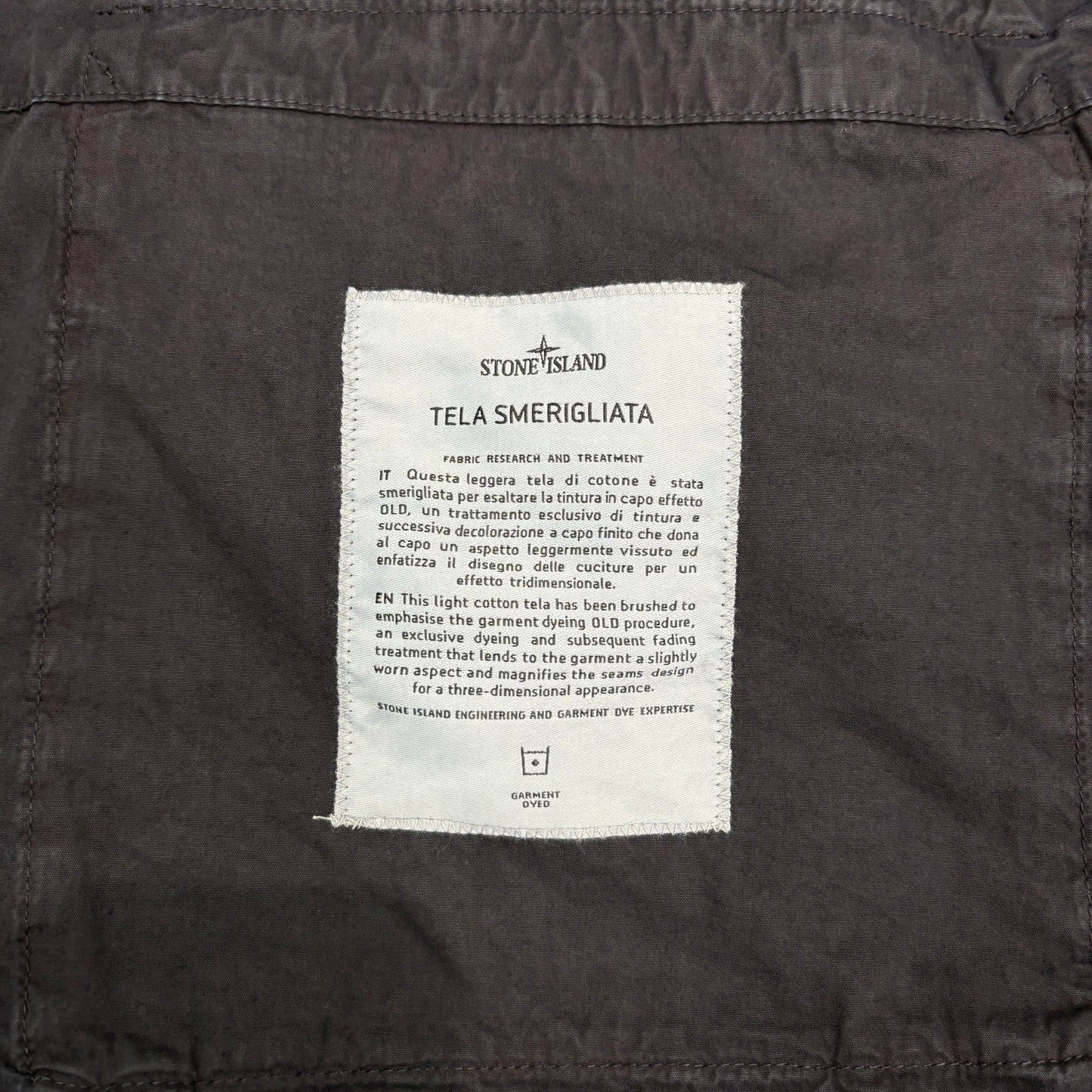 Stone Island Navy Blue Tela Smerigliata Jacket