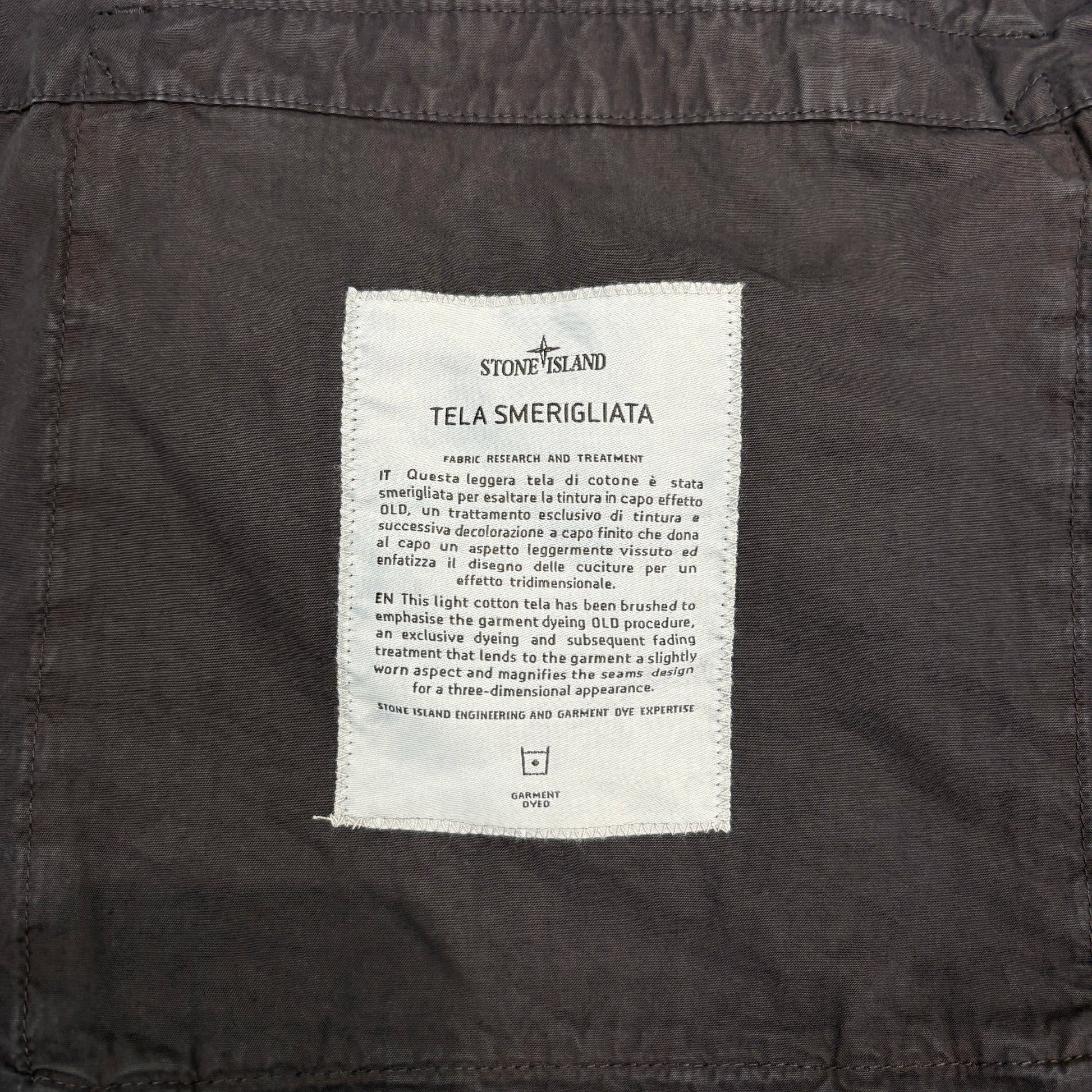 Stone Island Navy Blue Tela Smerigliata Jacket