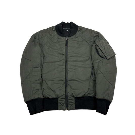 Stone Island Green Shadow Project Padded Bomber Jacket