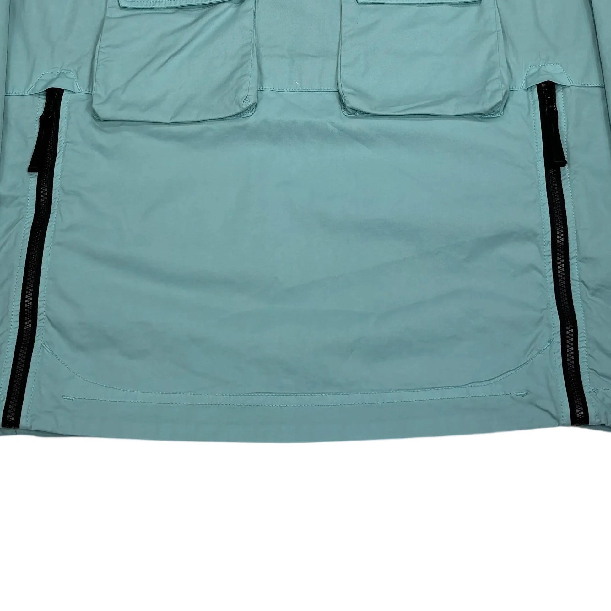 Stone Island Baby Blue Supima Cotton Twill Stretch-TC Hooded Smock