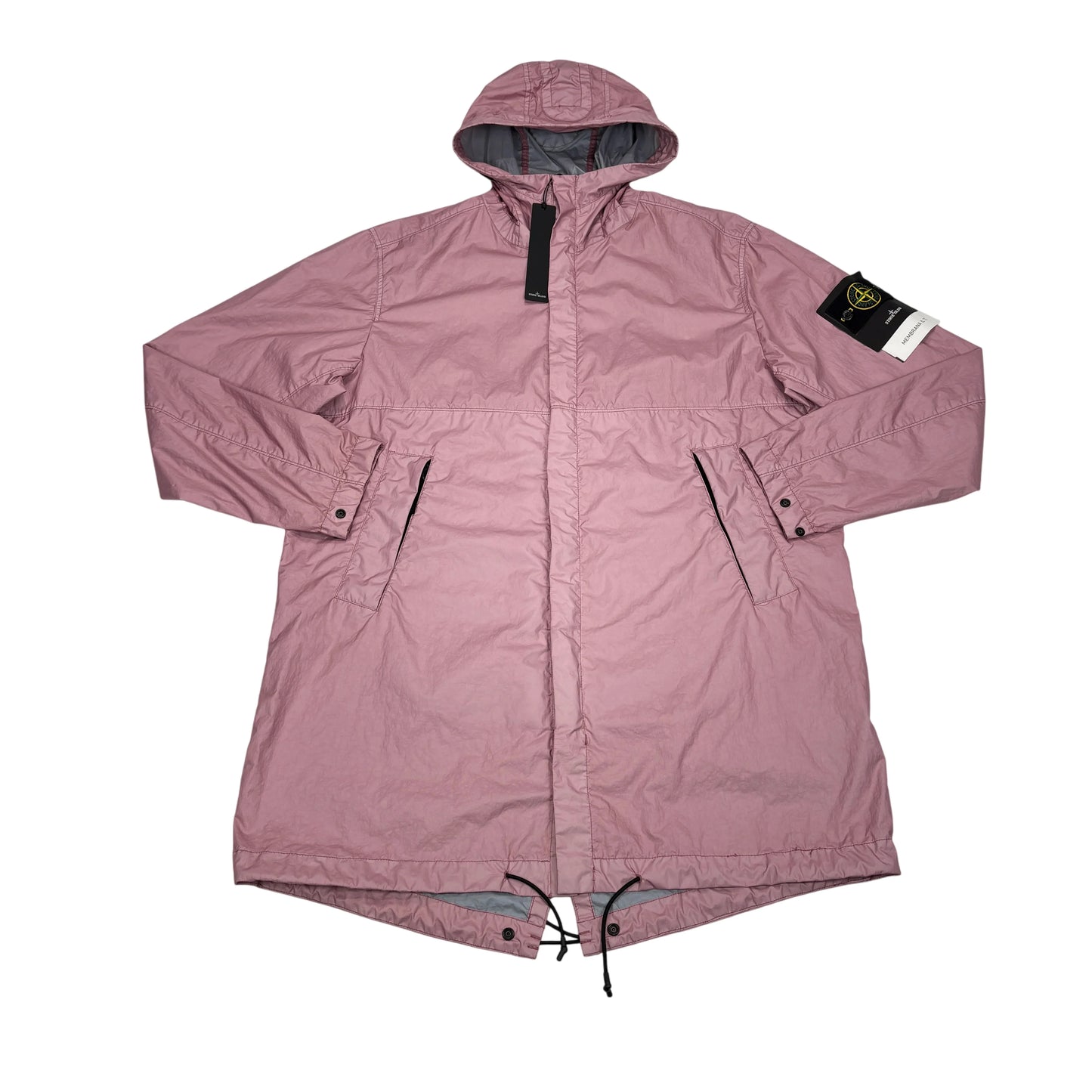 Stone Island Pink Membrana 3L-TC Hooded Parka Jacket