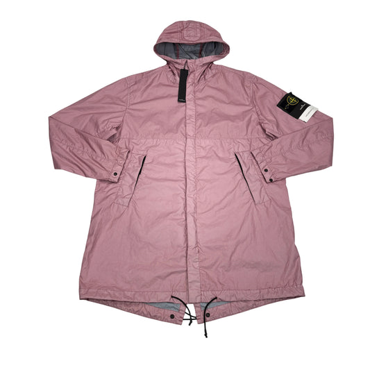 Stone Island Pink Membrana 3L-TC Hooded Parka Jacket