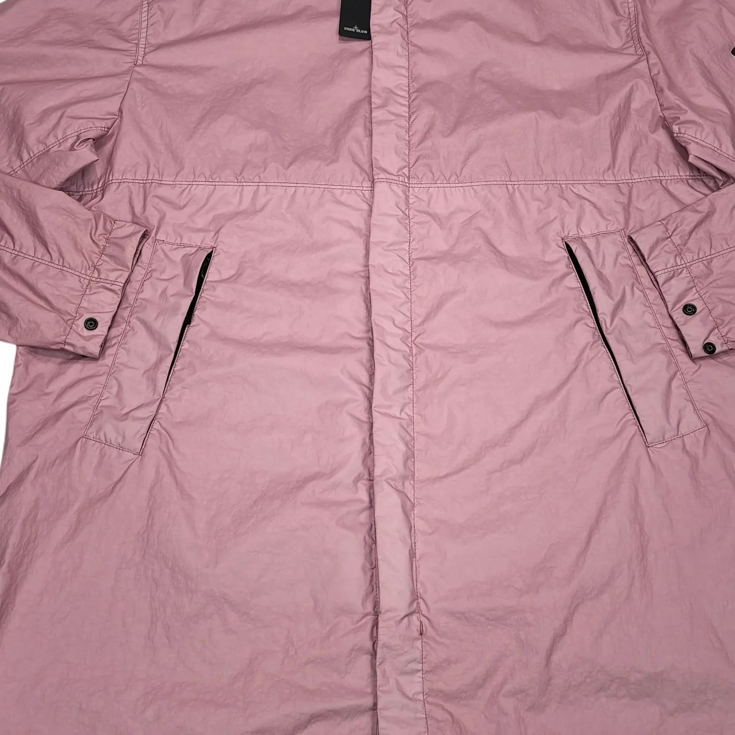 Stone Island Pink Membrana 3L-TC Hooded Parka Jacket