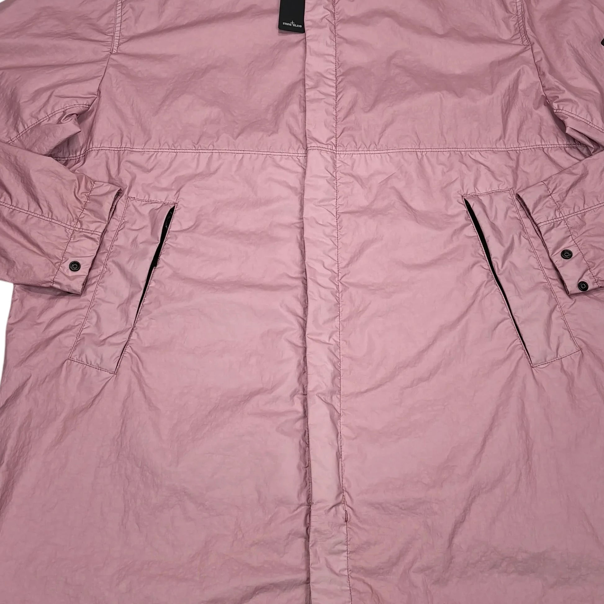 Stone Island Pink Membrana 3L-TC Hooded Parka Jacket