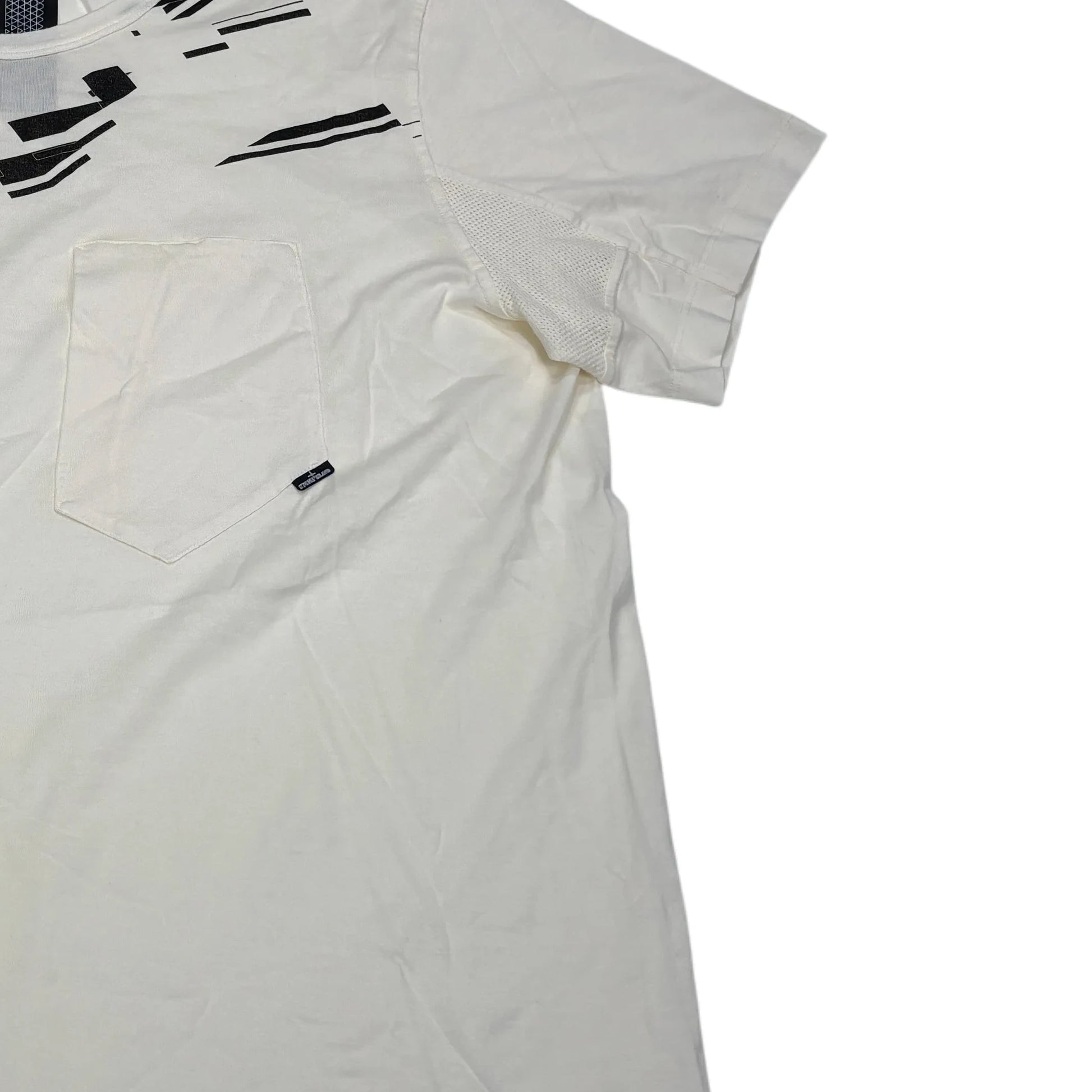 Stone Island White Shadow Project Printed Design T-shirt
