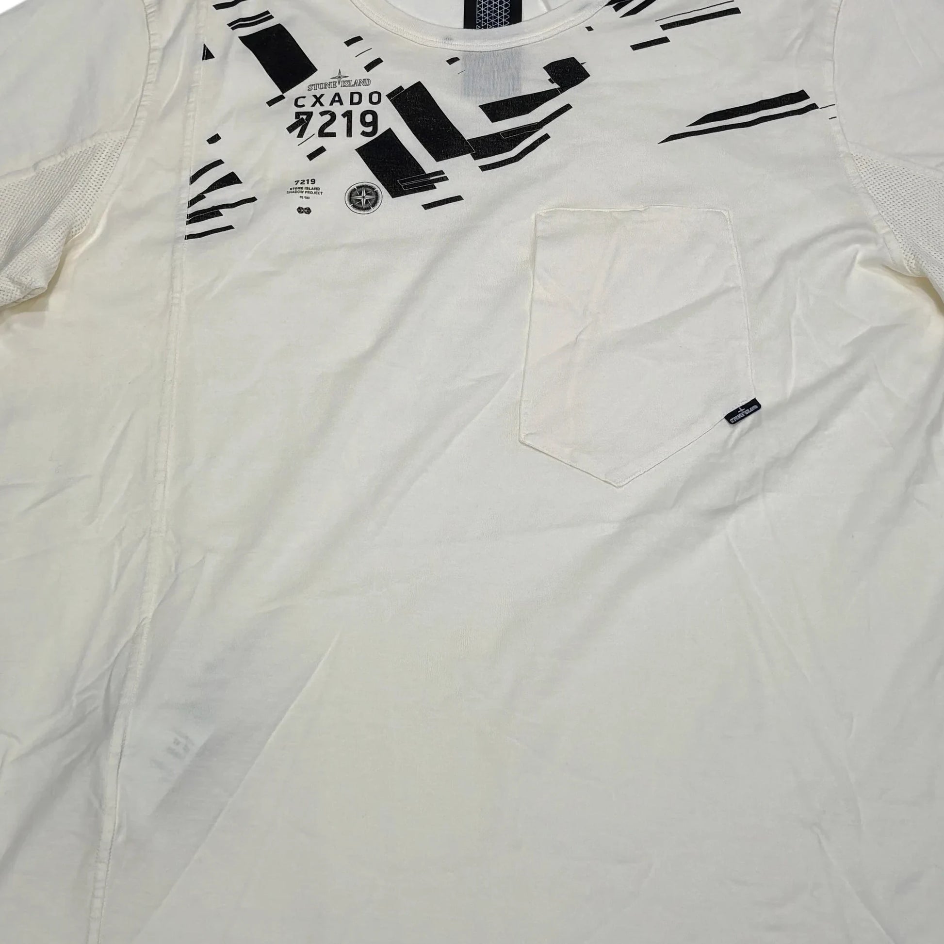 Stone Island White Shadow Project Printed Design T-shirt