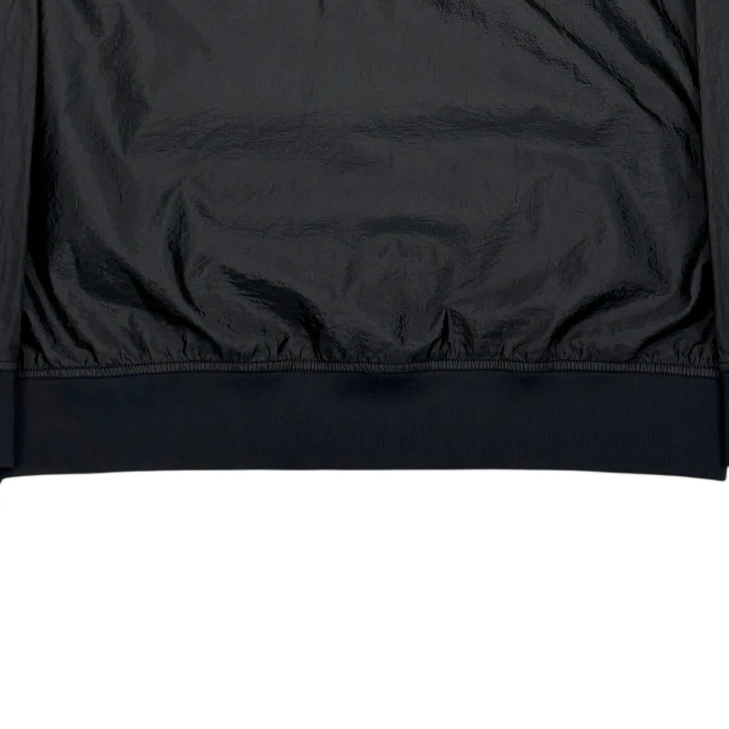 Stone Island Black Patch Logo Nylon Metal Crewneck Jumper
