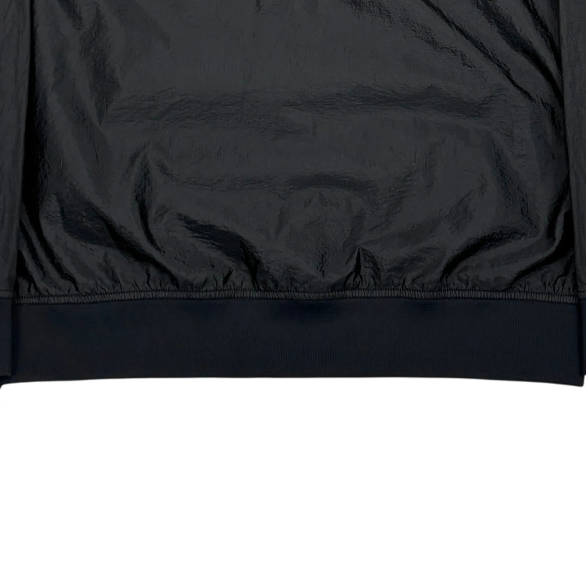 Stone Island Black Patch Logo Nylon Metal Crewneck Jumper