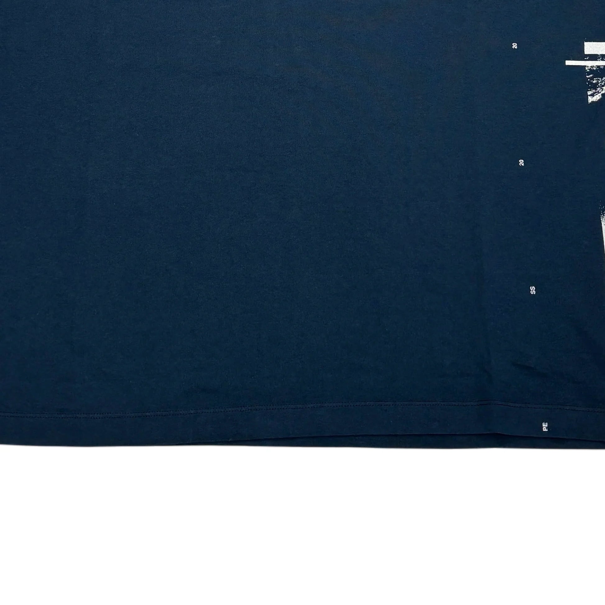Stone Island Navy Blue Printed Logo Design T-shirt