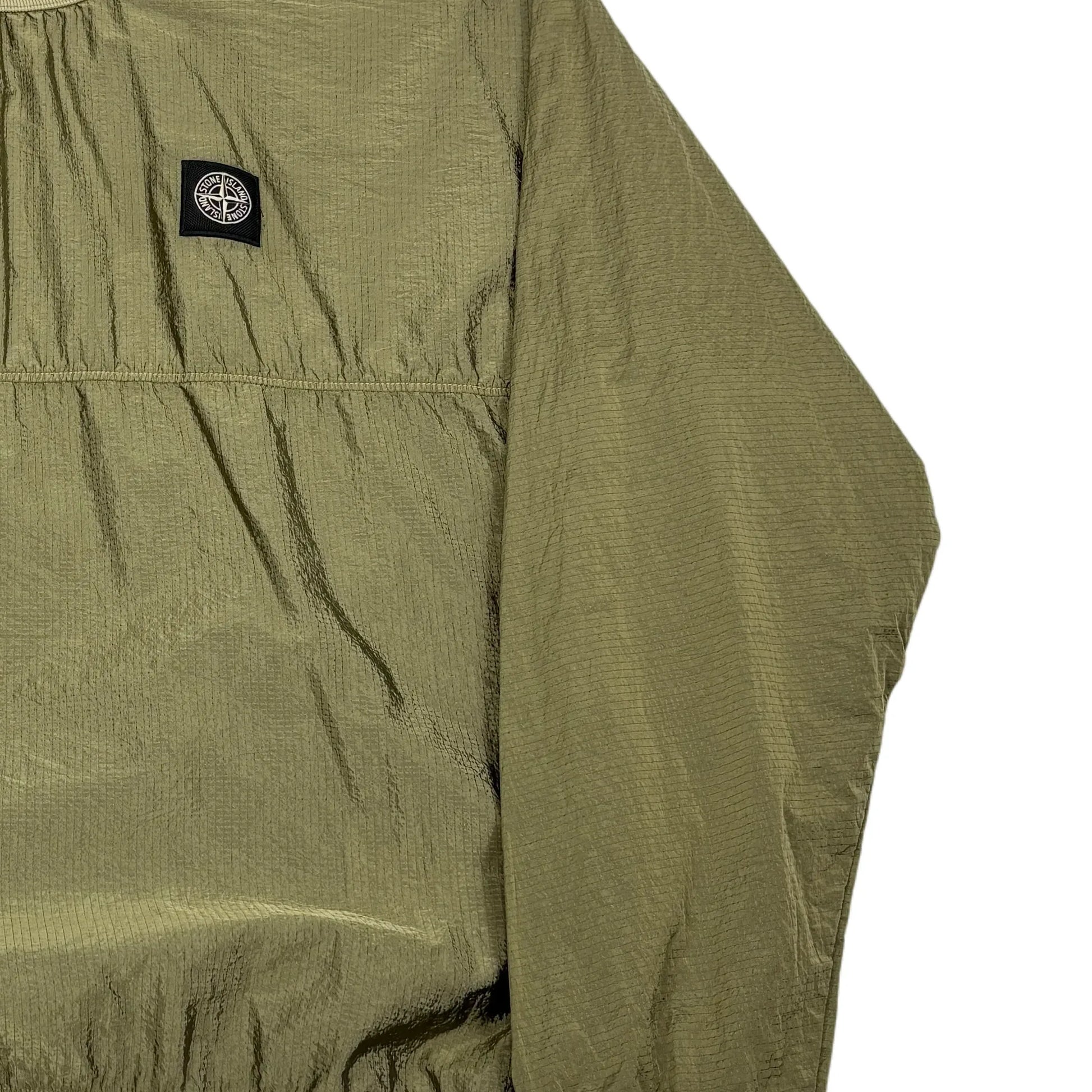 Stone Island Green Patch Logo Crewneck Sweatshirt