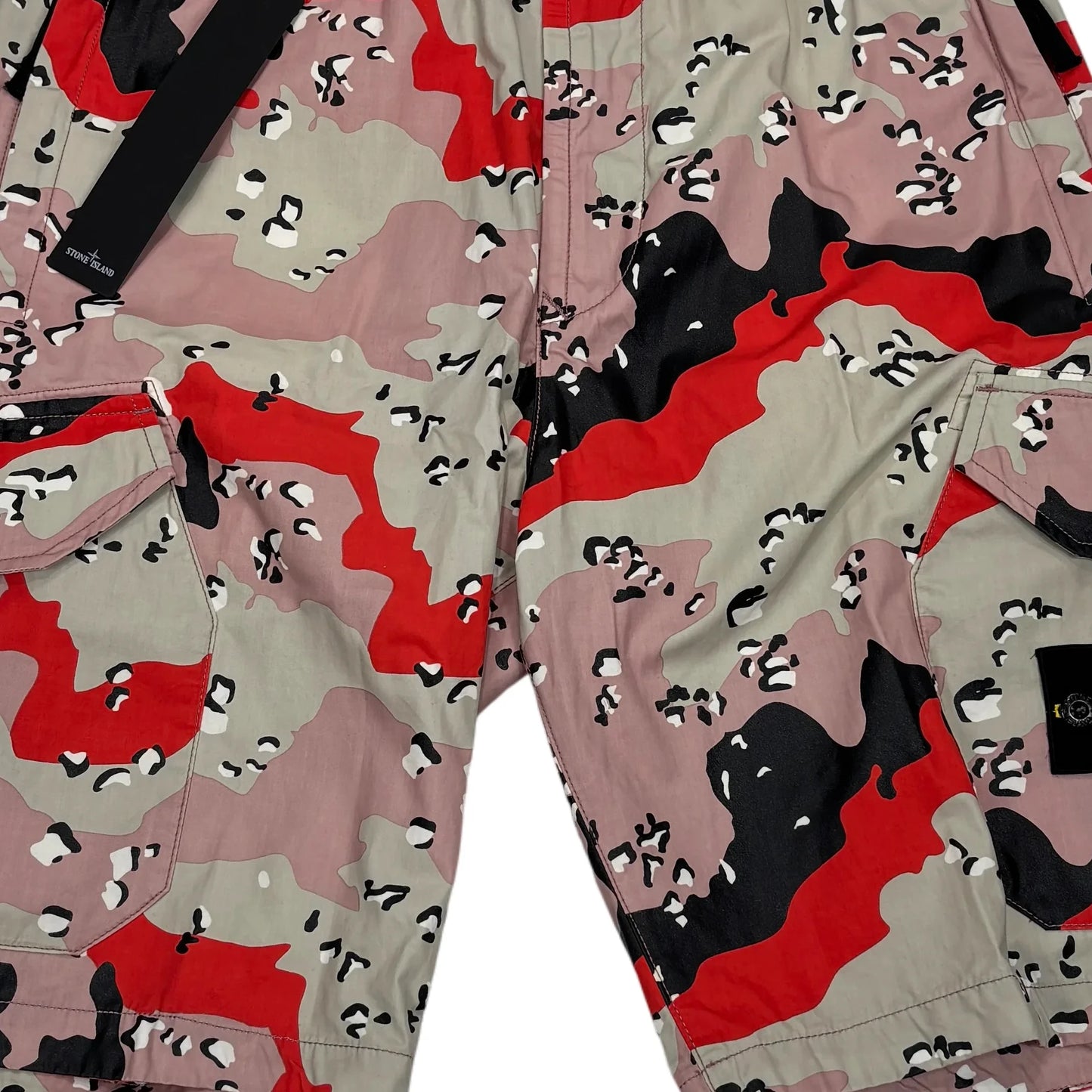 Stone Island Pink Desert Camo Cargo Shorts