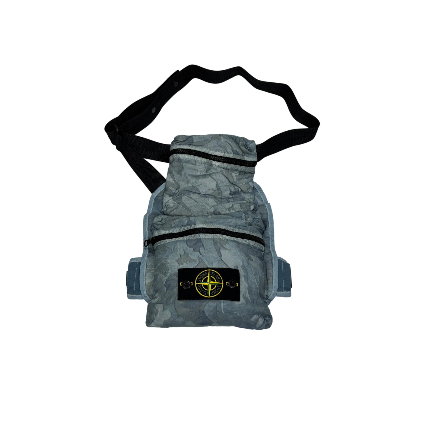 Stone Island Blue Crossbody Utility Bag