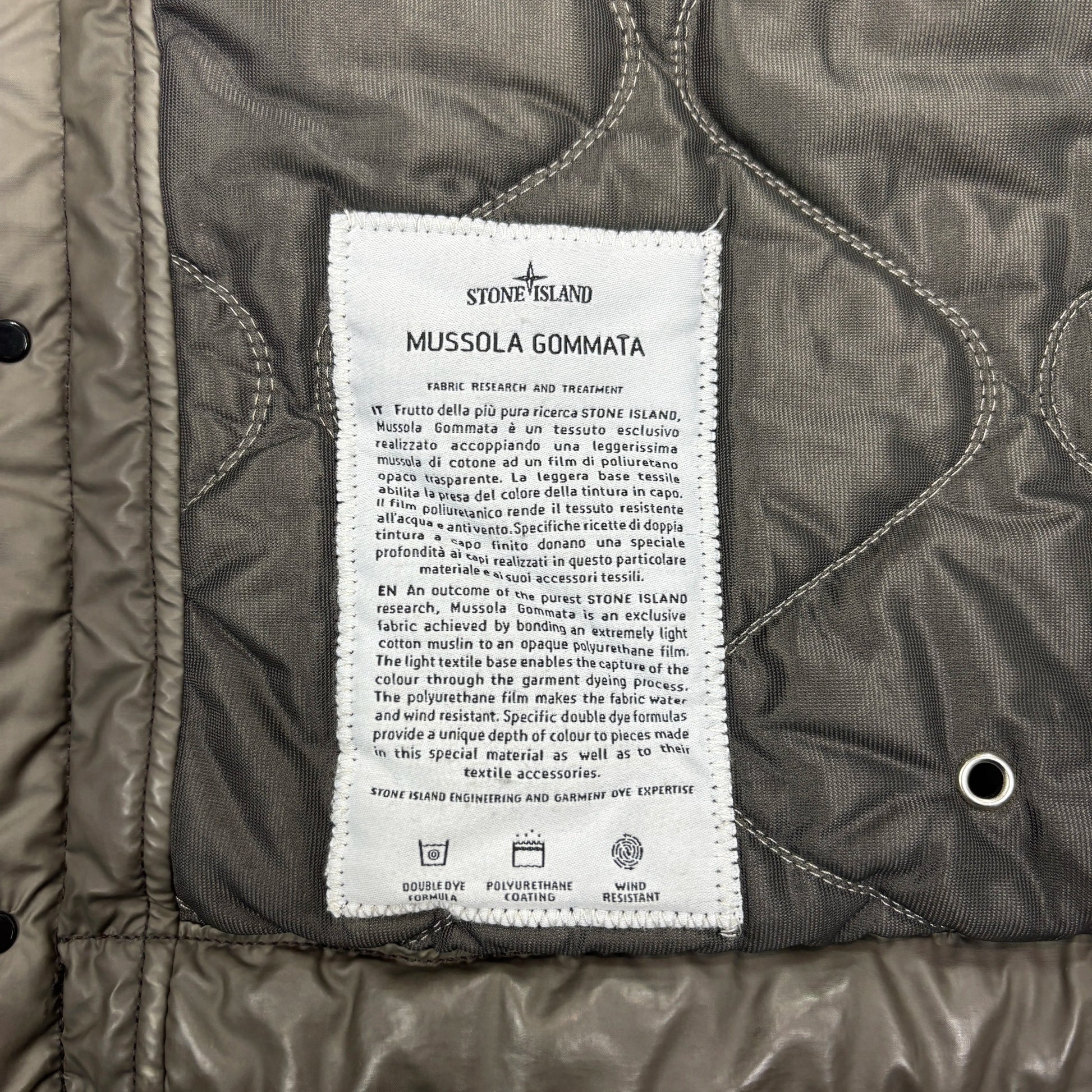 Stone Island Brown Mussola Gommata Jacket