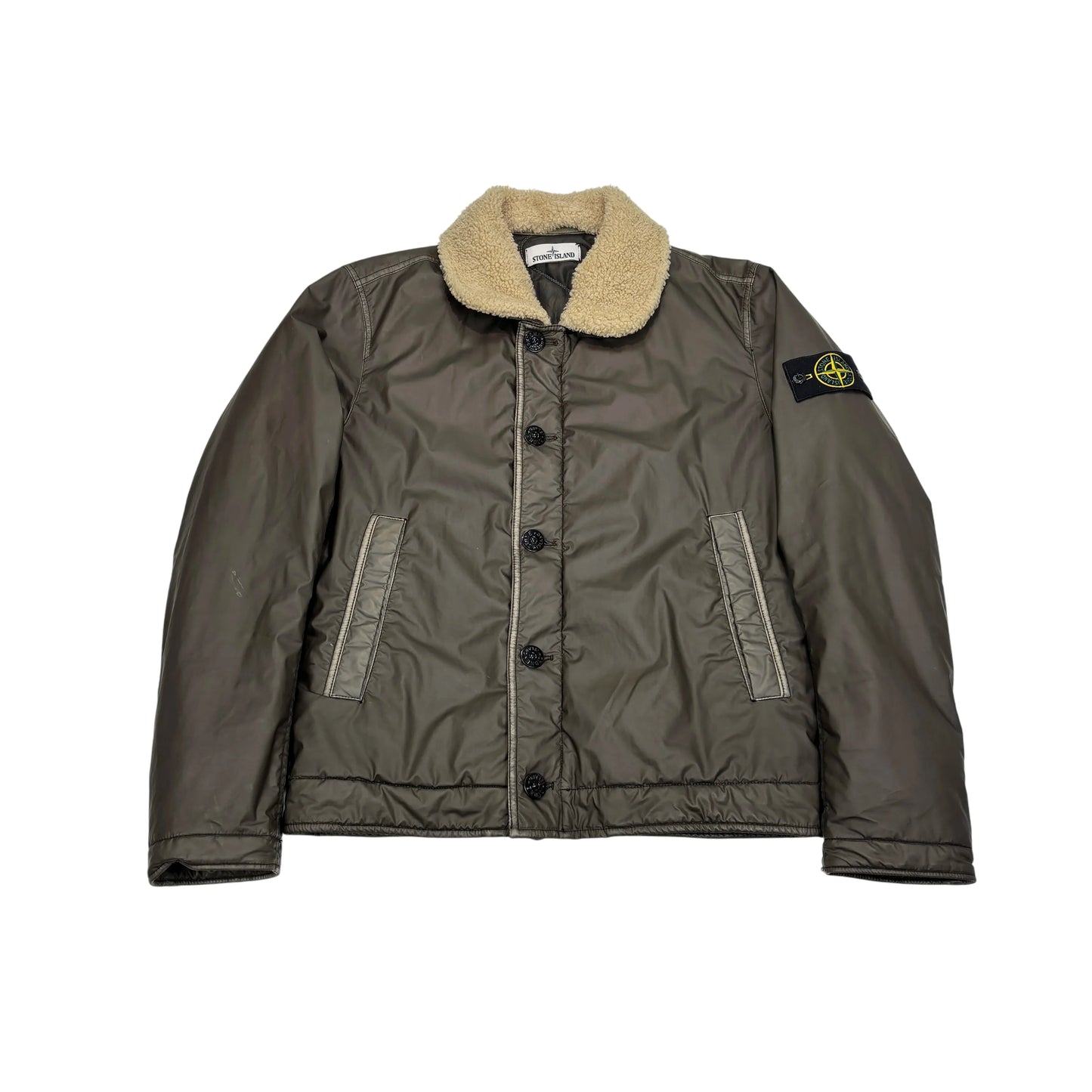 Stone Island Brown Mussola Gommata Jacket