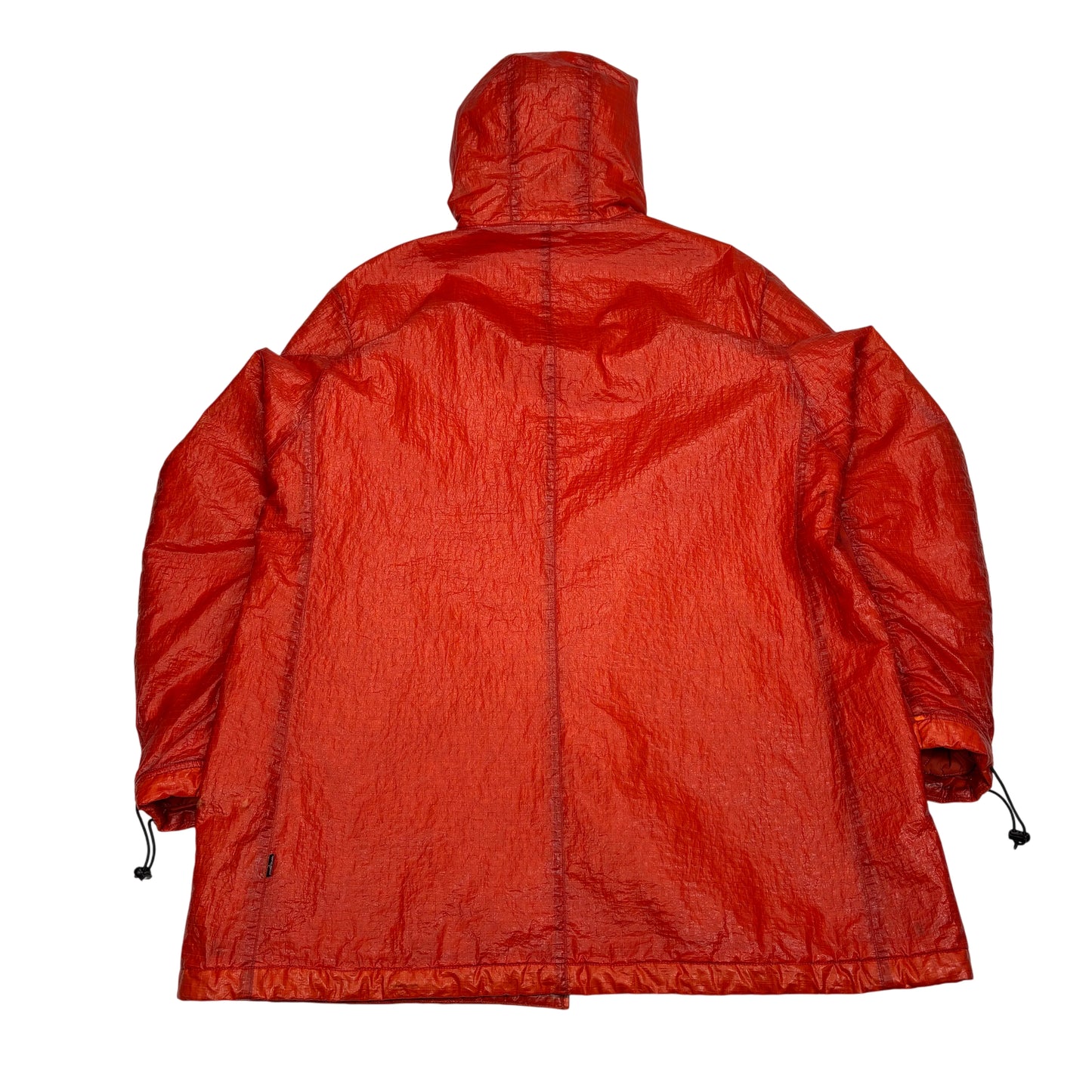 Stone Island Shadow Project Orange Dual Grid Nylon Hooded Parka Jacket