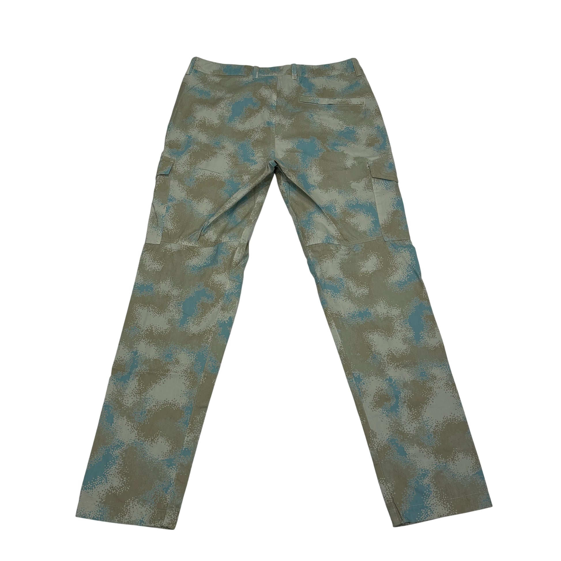 Stone Island Dove Grey Camo Devore Cargo Trousers