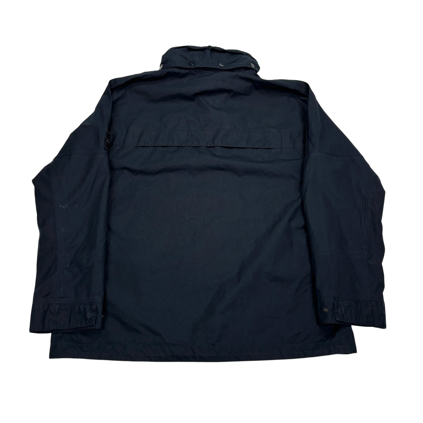 Stone Island Navy Blue with Hidden Hood Jacket