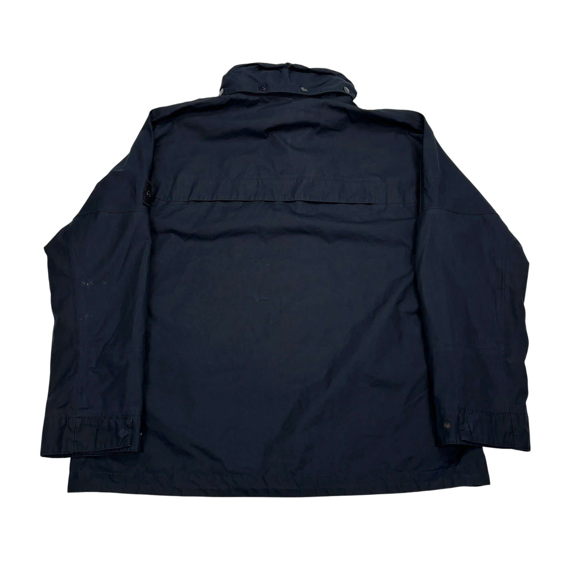 Stone Island Navy Blue with Hidden Hood Jacket