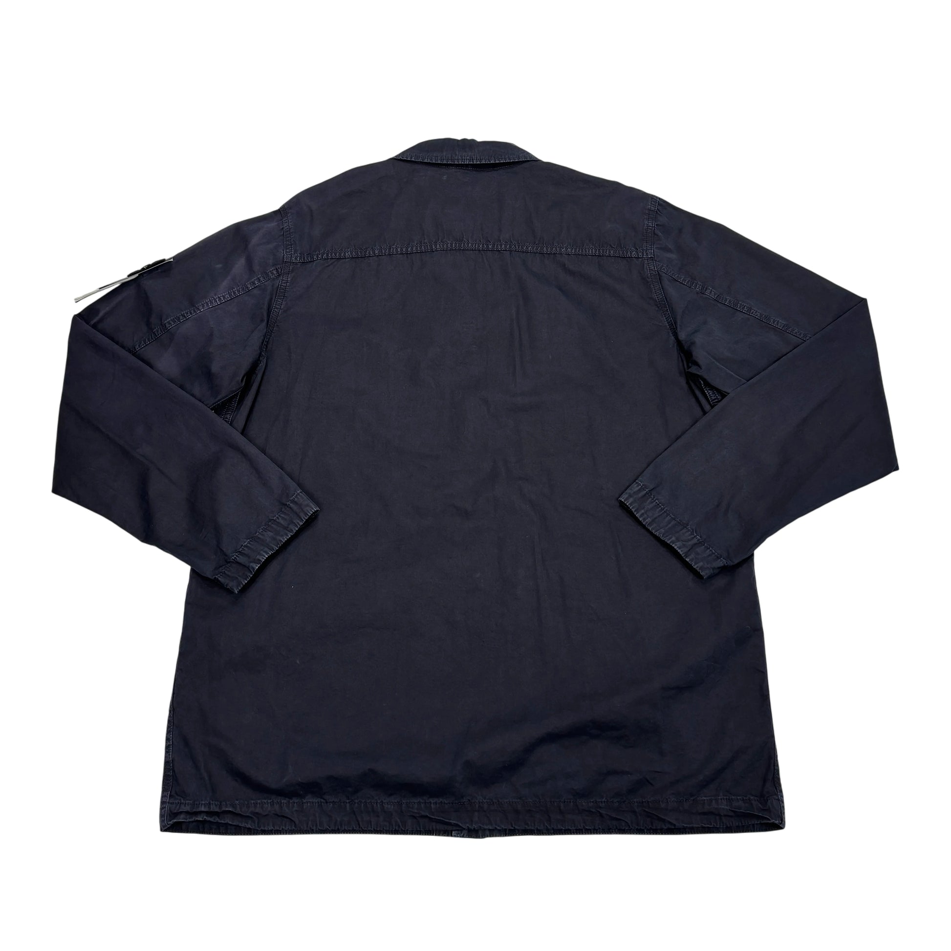 Stone Island Navy Blue Tela Smerigliata Jacket