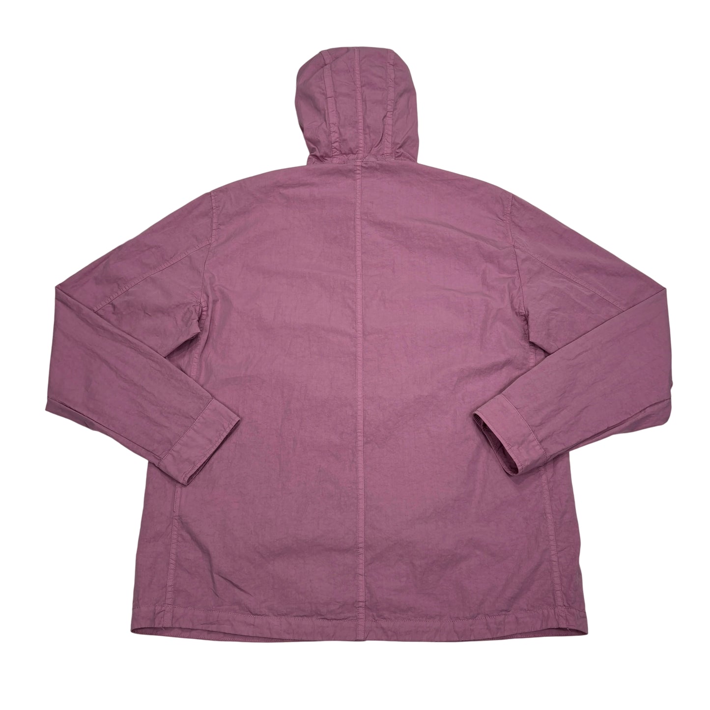 Stone Island Pink Hooded Compass Patch Overshirt Jacket