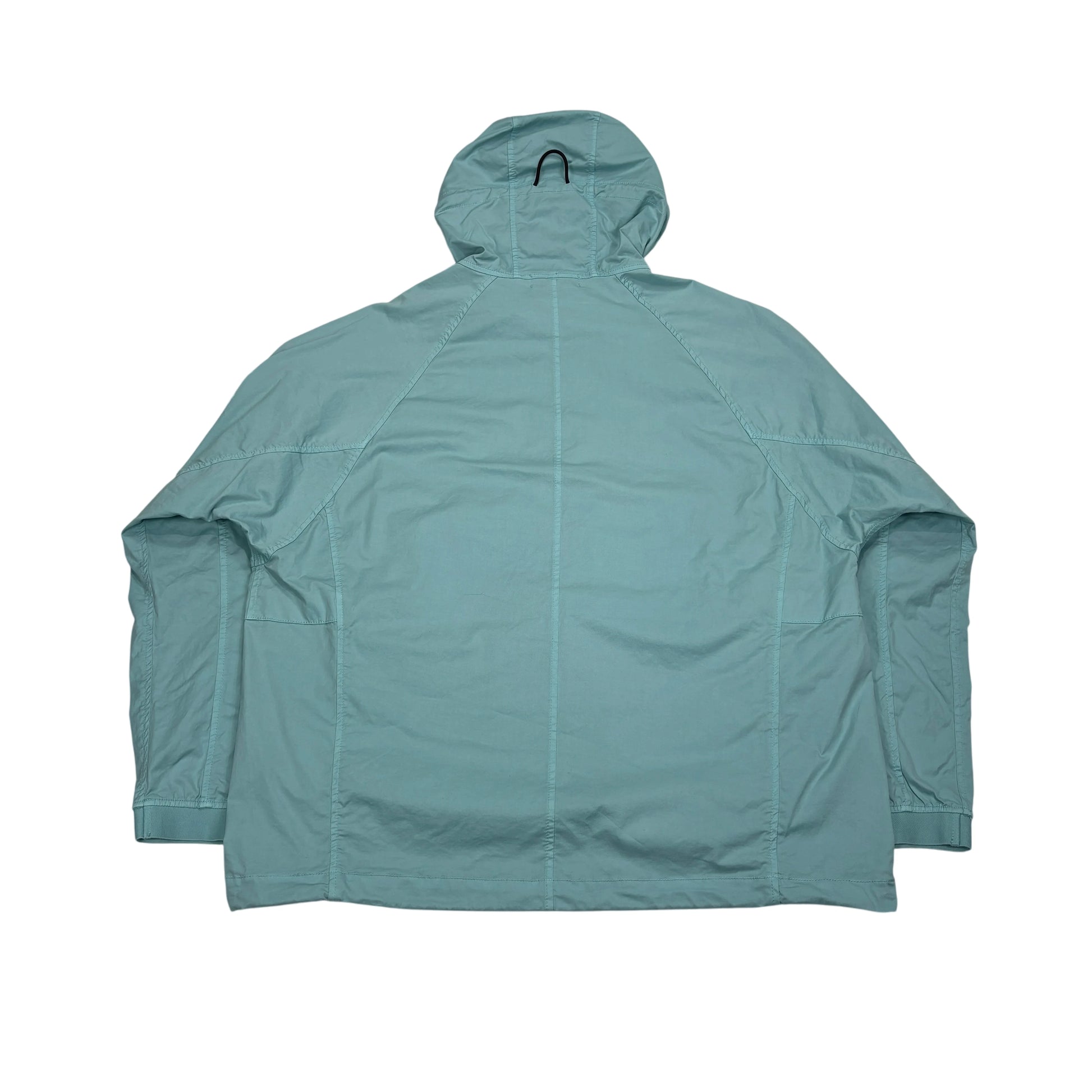 Stone Island Baby Blue Supima Cotton Twill Stretch-TC Hooded Smock