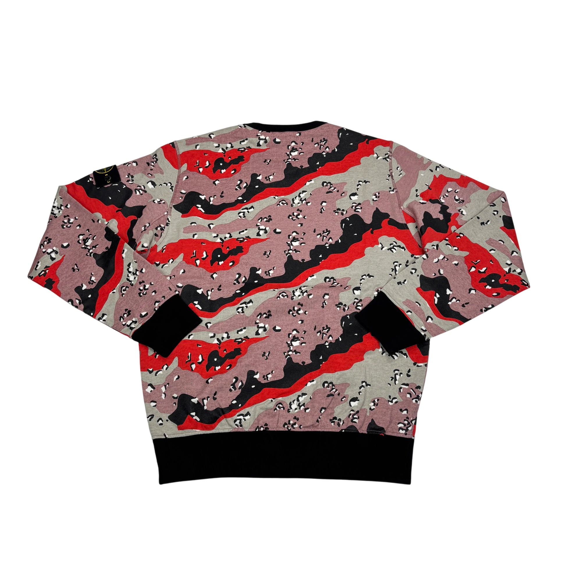 Stone Island Pink Desert Camo Crewneck Jumper