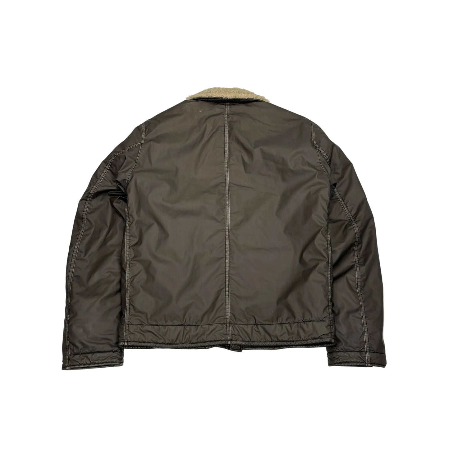 Stone Island Brown Mussola Gommata Jacket