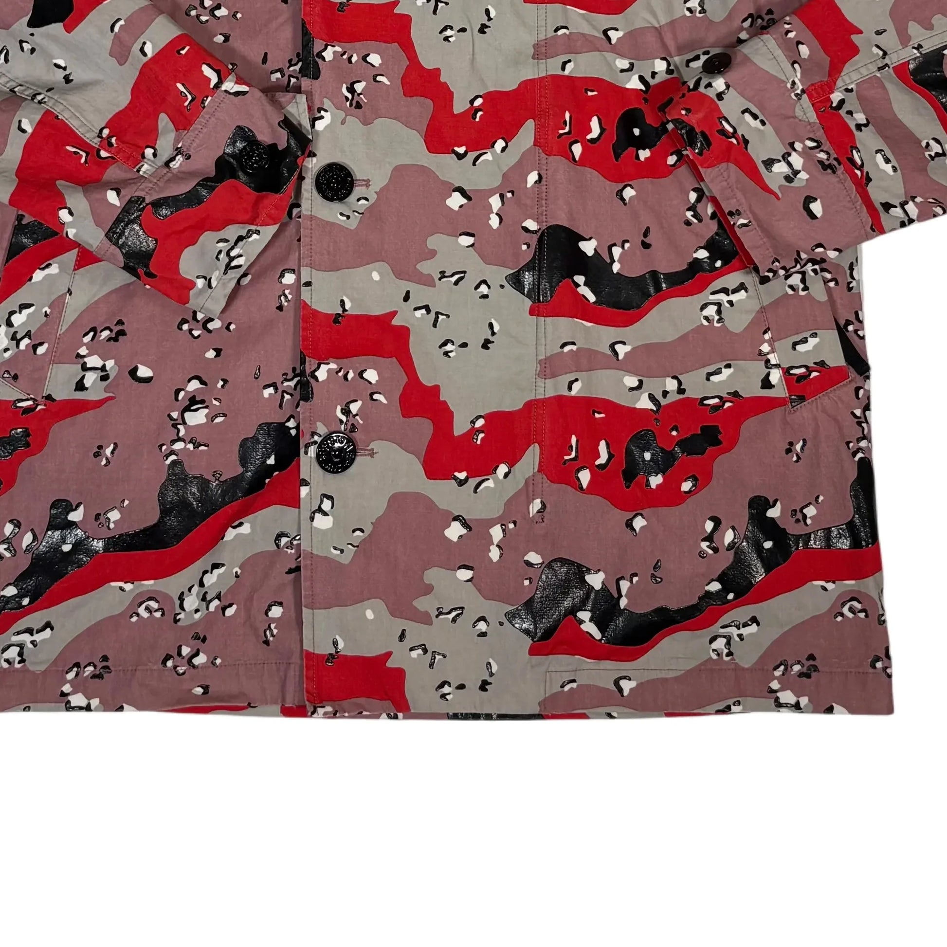 Stone Island Red Desert Camo Hooded Jacket