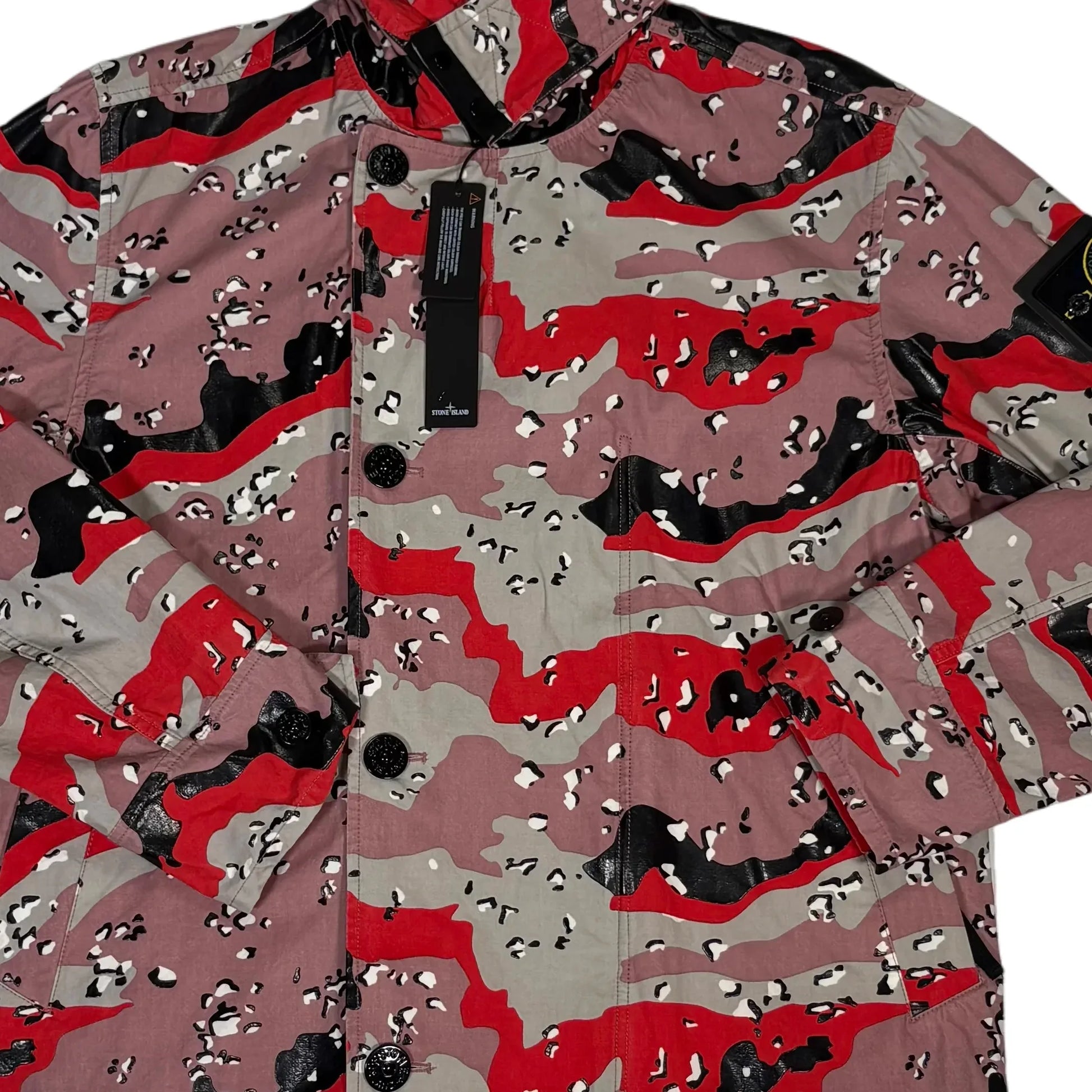 Stone Island Red Desert Camo Hooded Jacket