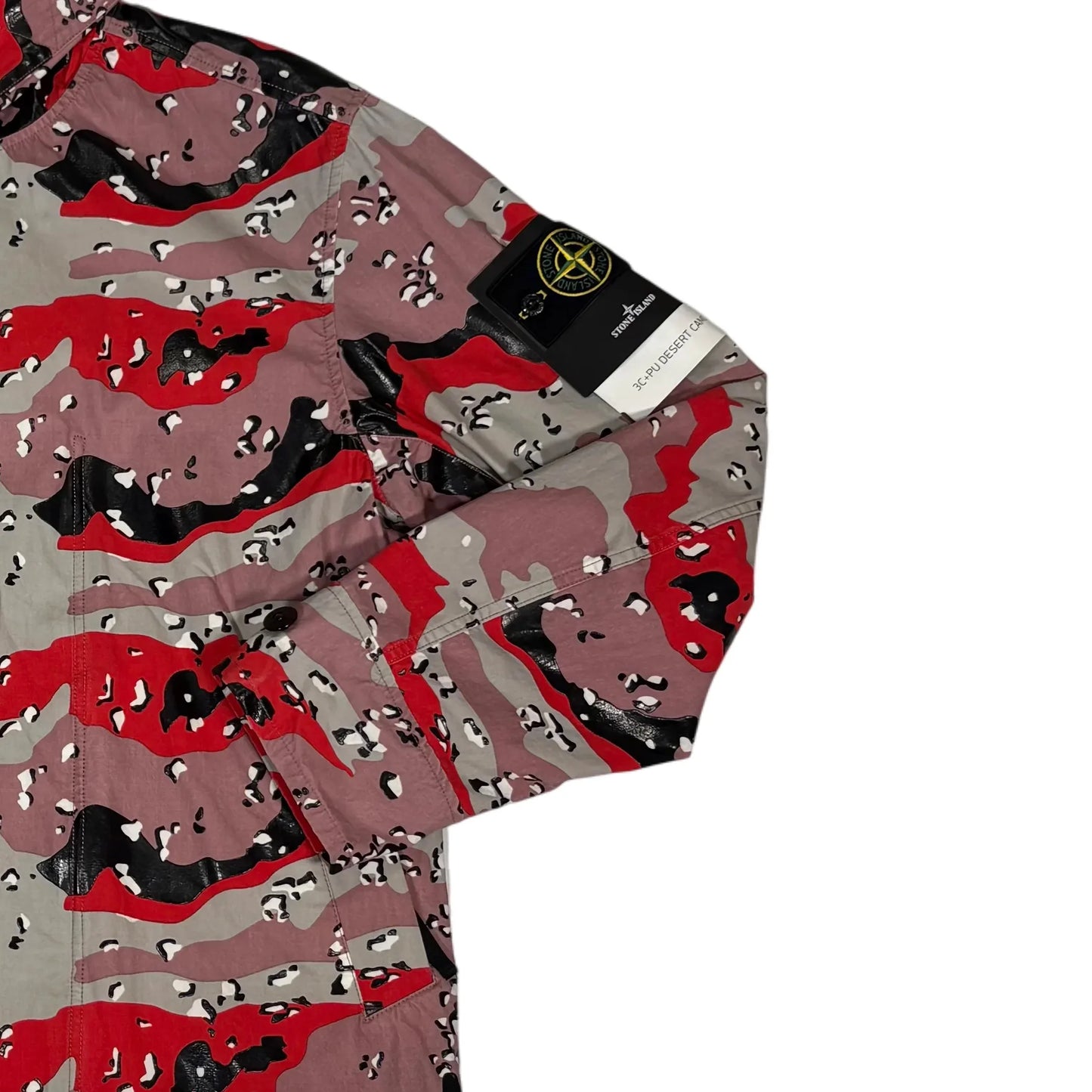 Stone Island Red Desert Camo Hooded Jacket