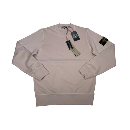 Stone Island Pink Compass Patch Crewneck Sweatshirt