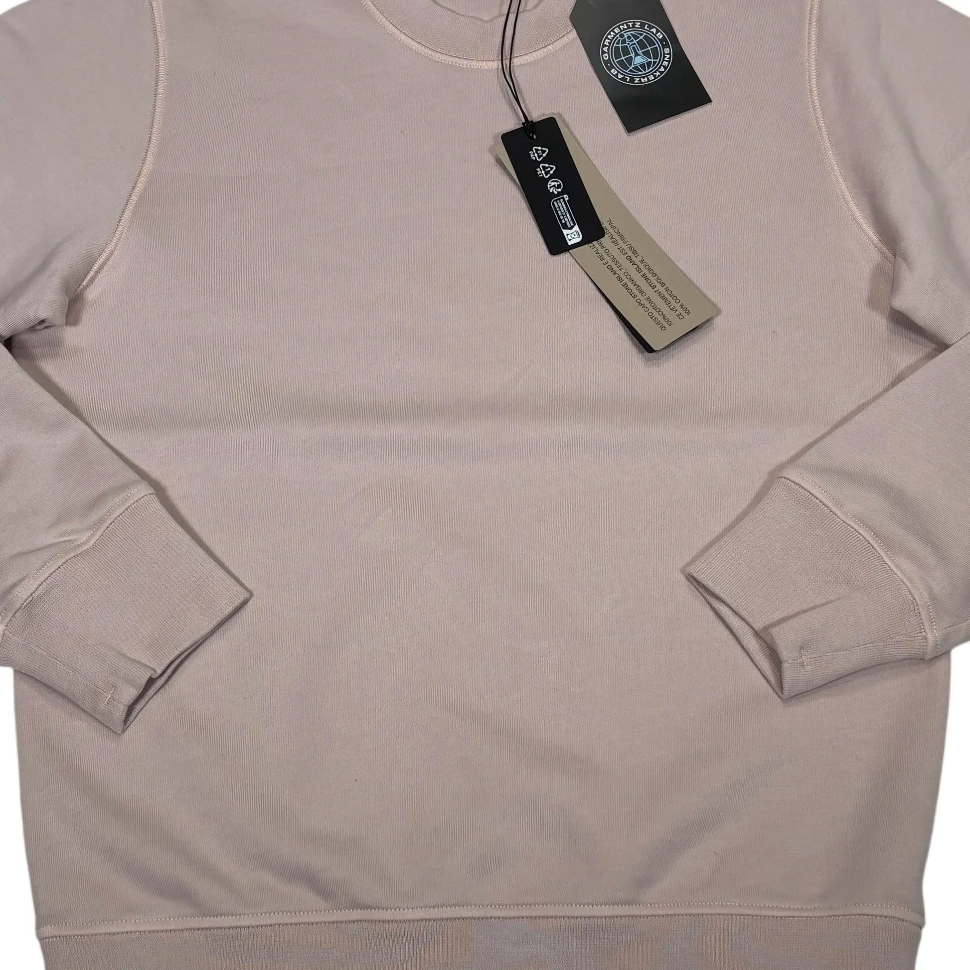 Stone Island Pink Compass Patch Crewneck Sweatshirt