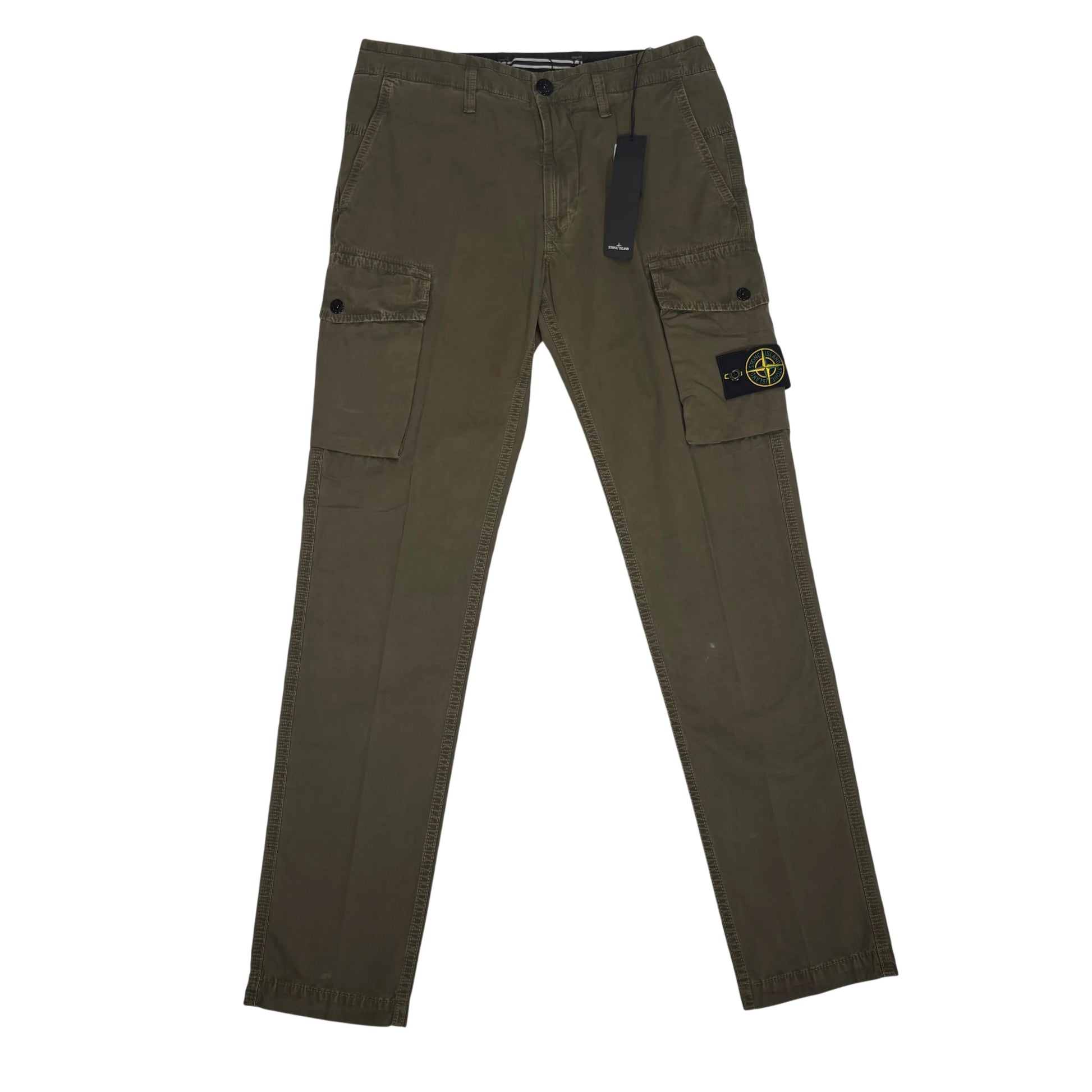 Stone Island Green Compass Patch Type-SL Cargo Trousers