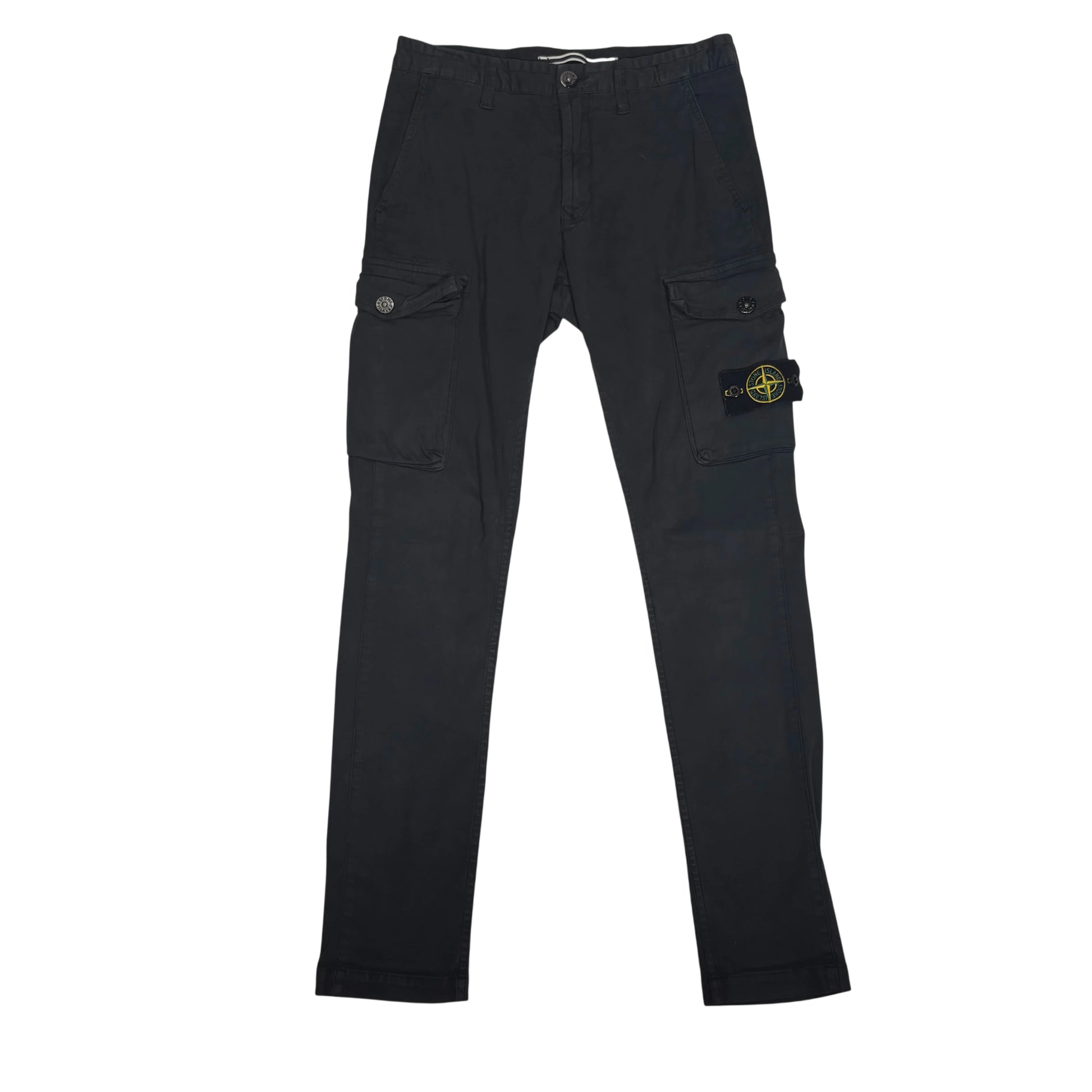 Stone Island Black Compass Patch Type-SL Cargo Trousers