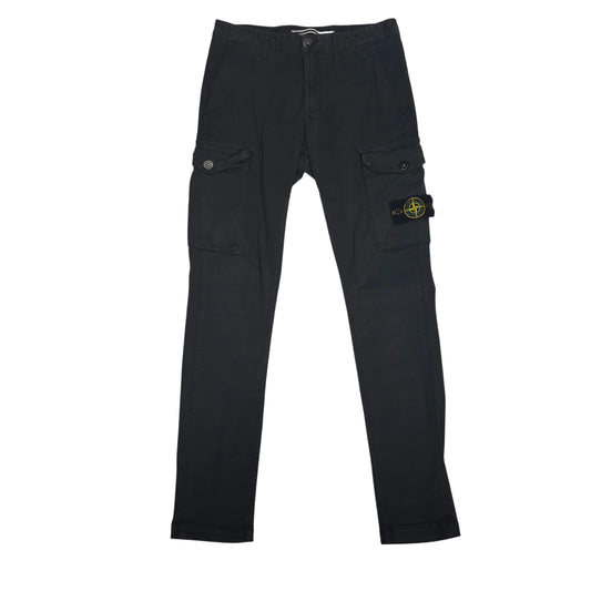 Stone Island Black Compass Patch Type-SL Cargo Trousers
