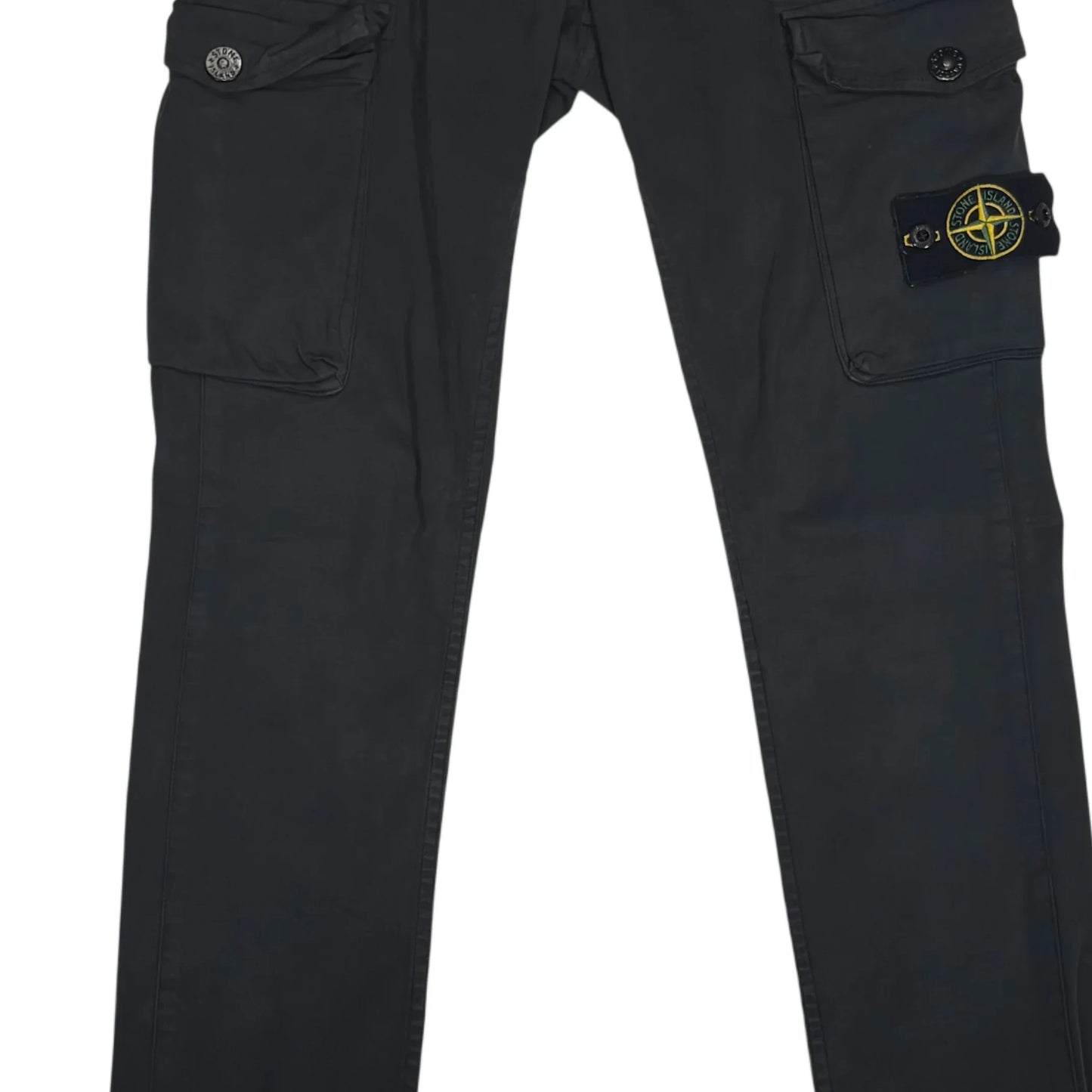 Stone Island Black Compass Patch Type-SL Cargo Trousers