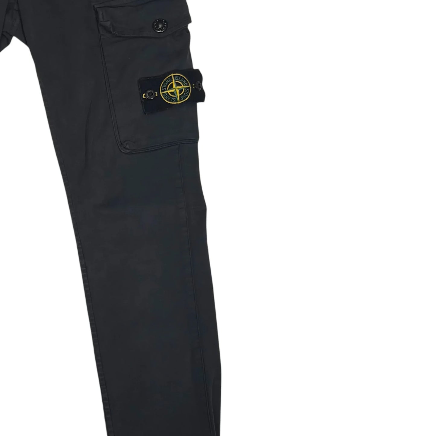 Stone Island Black Compass Patch Type-SL Cargo Trousers