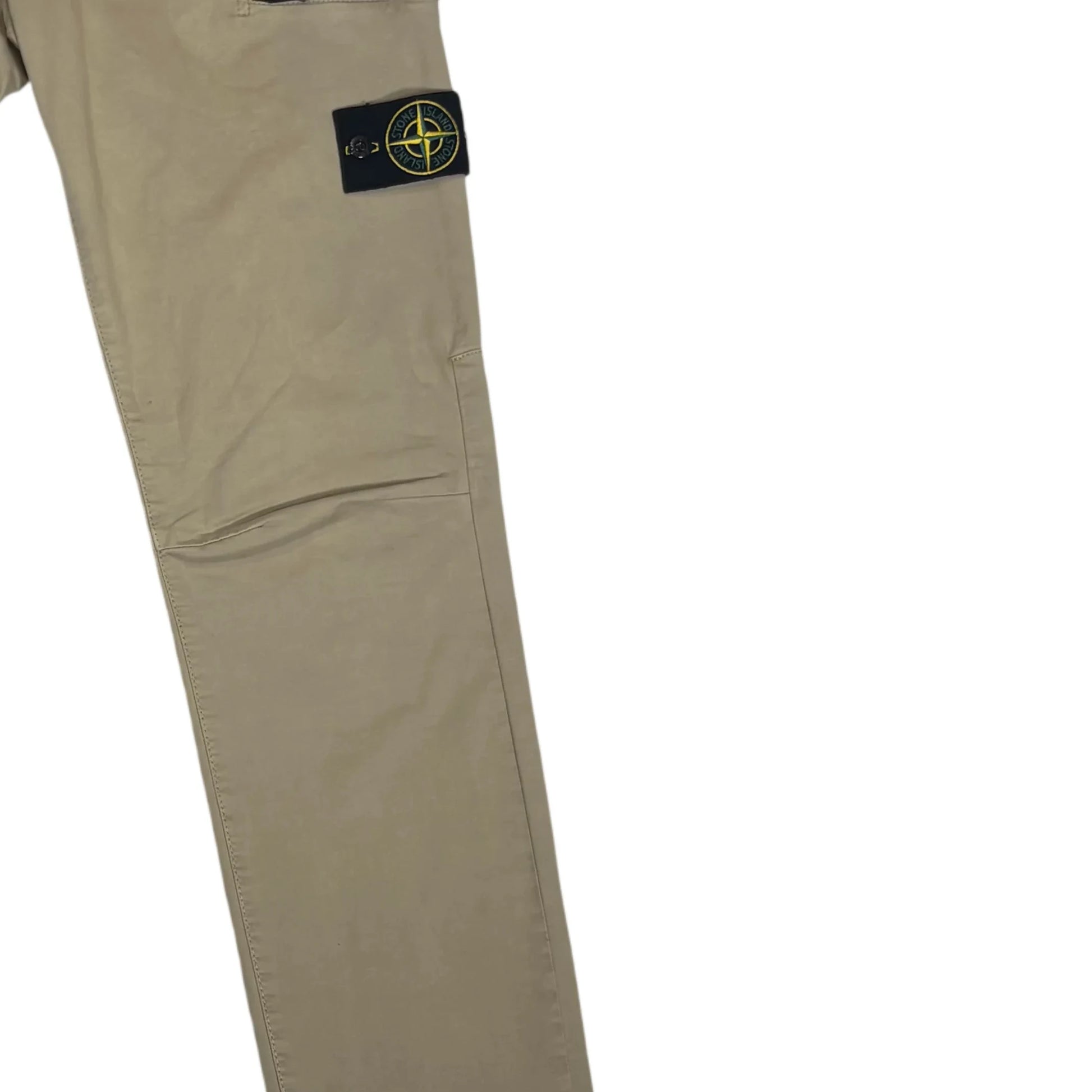 Stone Island Beige Compass Patch Type-SK Cargo Trousers