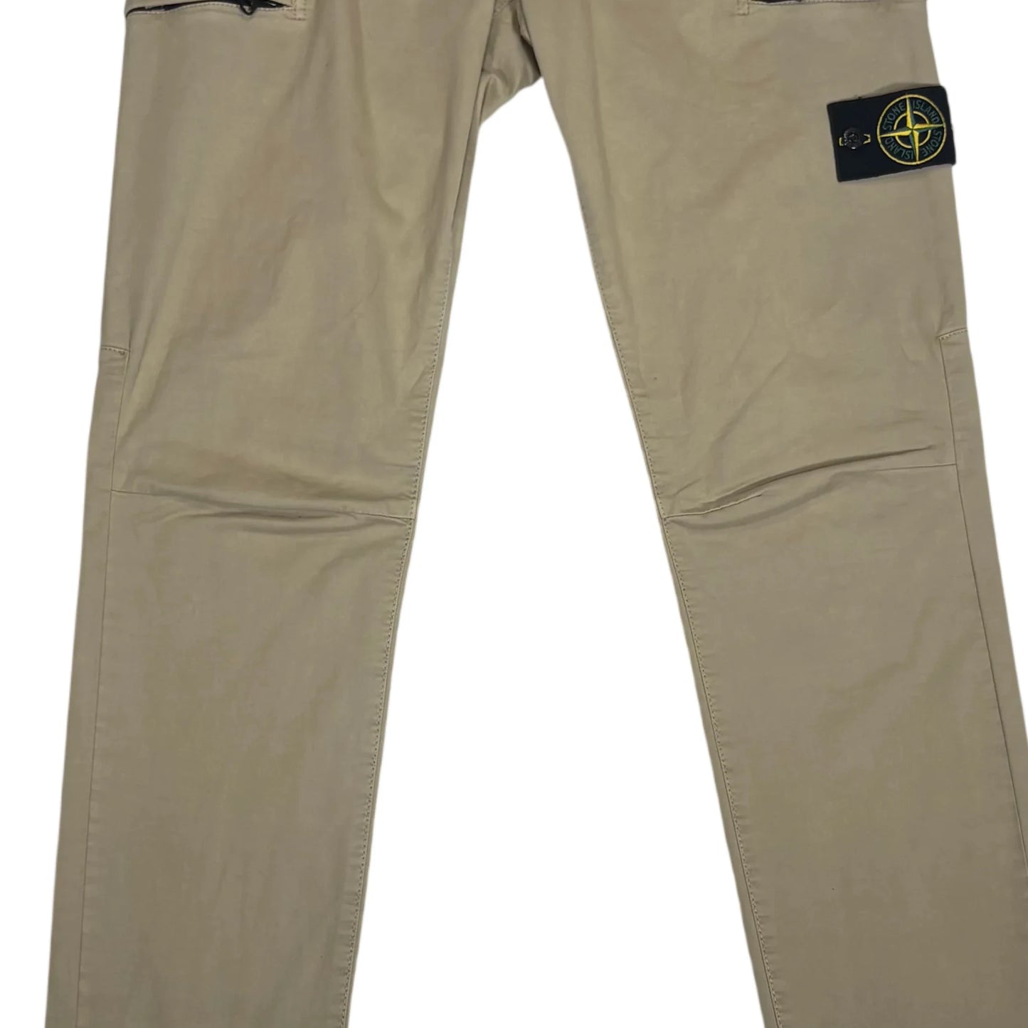 Stone Island Beige Compass Patch Type-SK Cargo Trousers