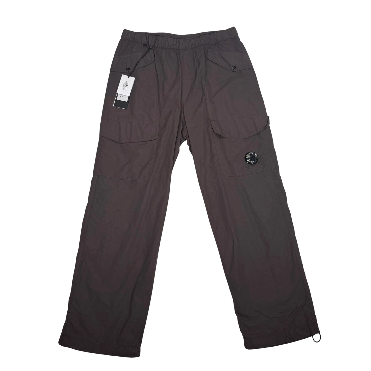 CP Company Brown Single Goggle Flatt Nylon Cargo Trousers