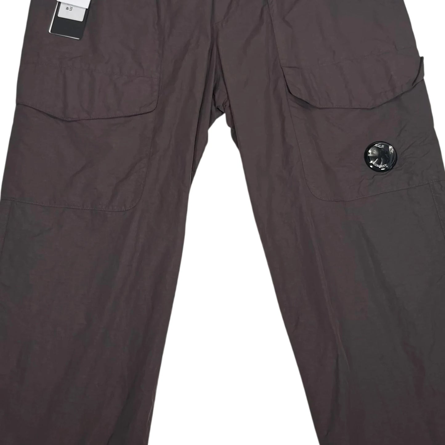 CP Company Brown Single Goggle Flatt Nylon Cargo Trousers
