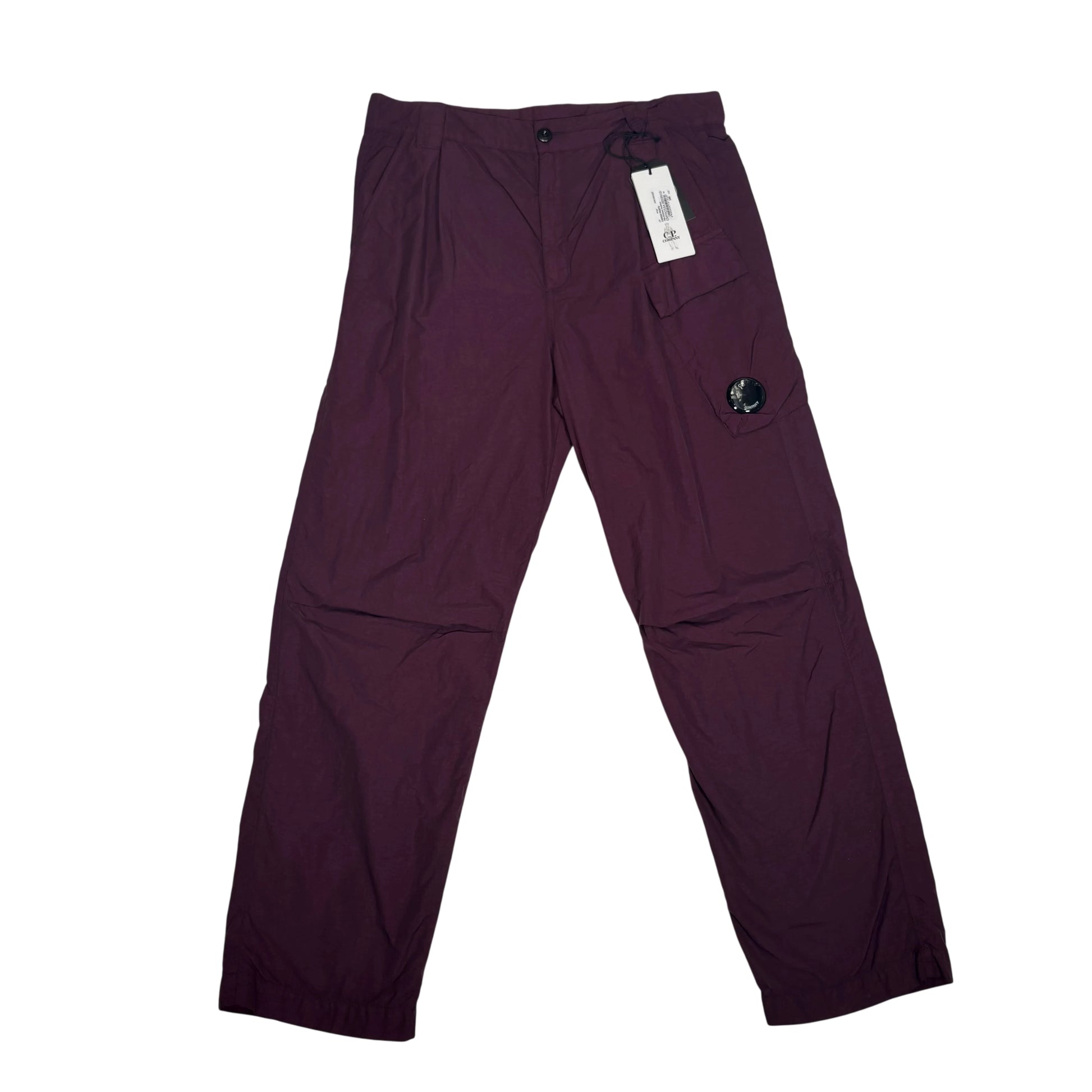 CP Company Purple Single Goggle Flatt Nylon Cargo Trousers