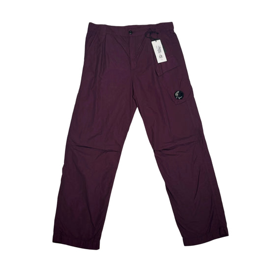 CP Company Purple Single Goggle Flatt Nylon Cargo Trousers