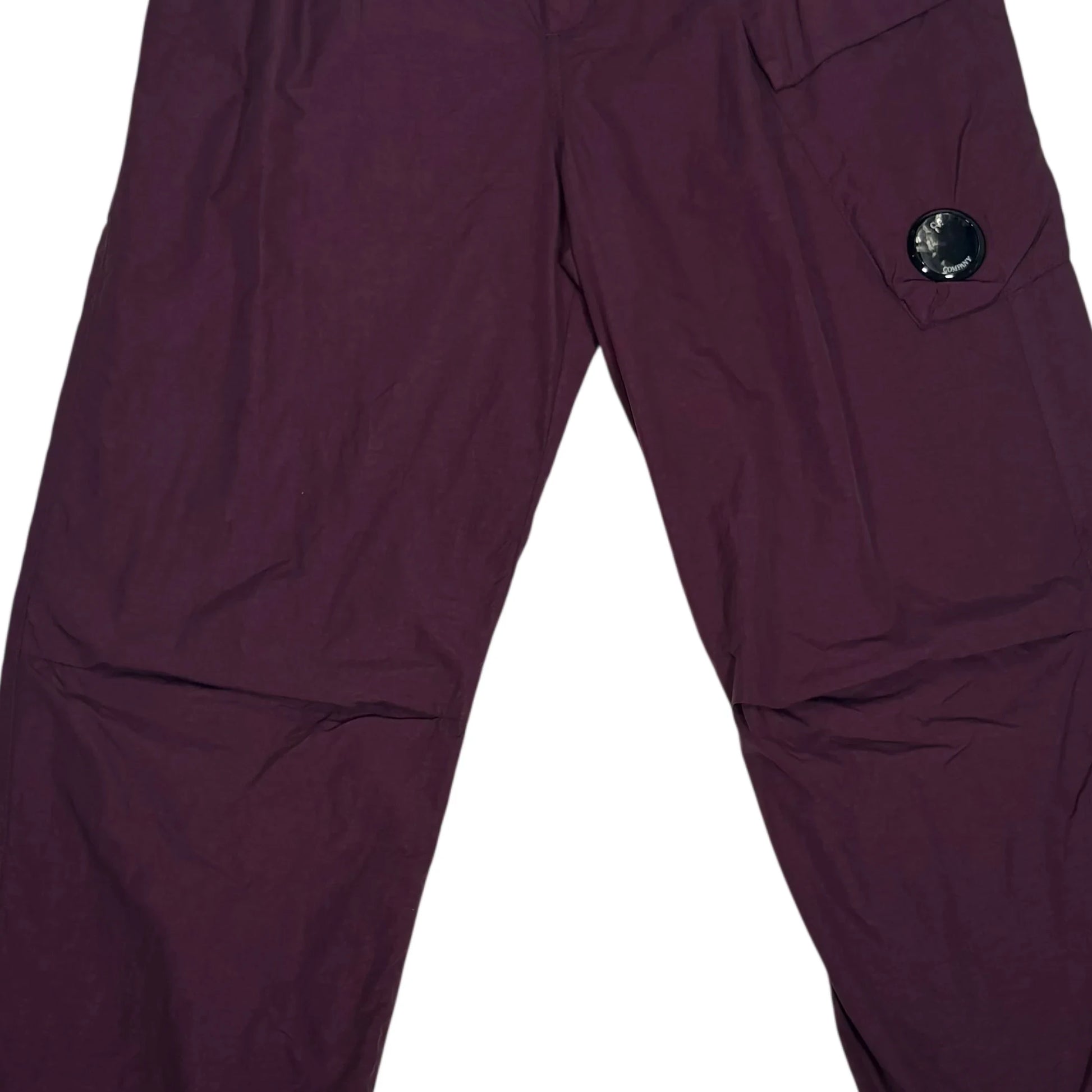 CP Company Purple Single Goggle Flatt Nylon Cargo Trousers