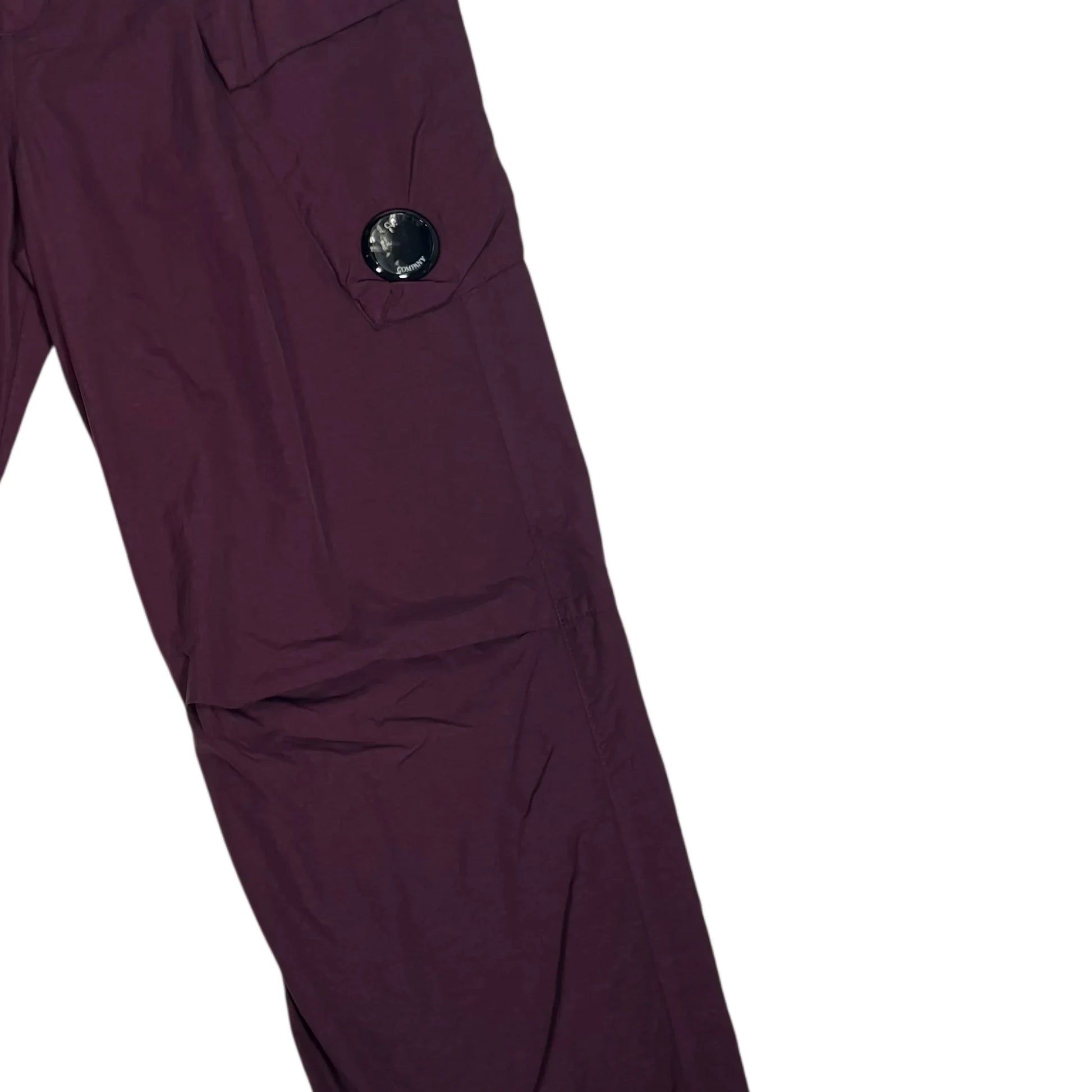 CP Company Purple Single Goggle Flatt Nylon Cargo Trousers